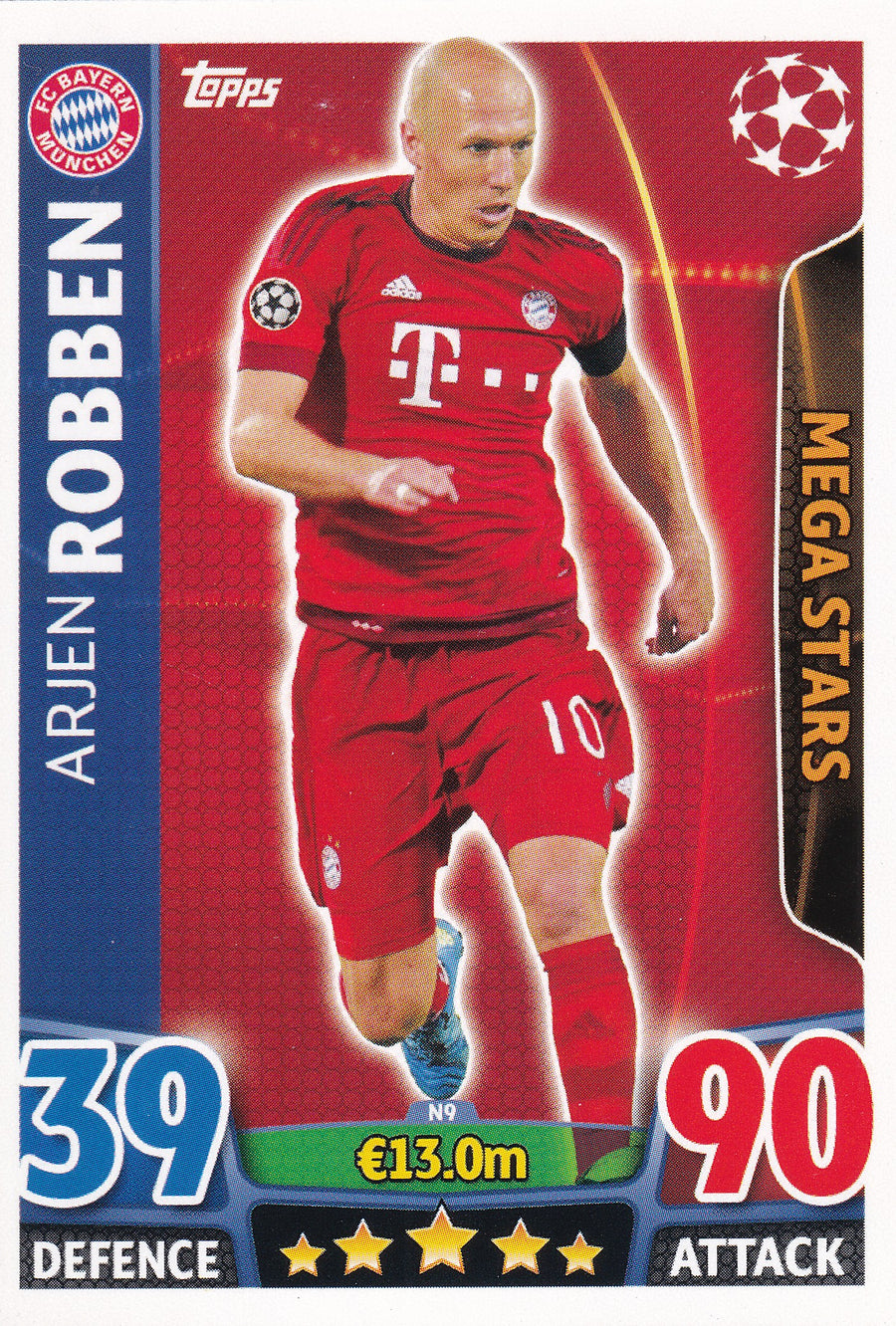 N-09. ARJEN ROBBEN - FC BAYERN MUNCHEN - MEGA STARS
