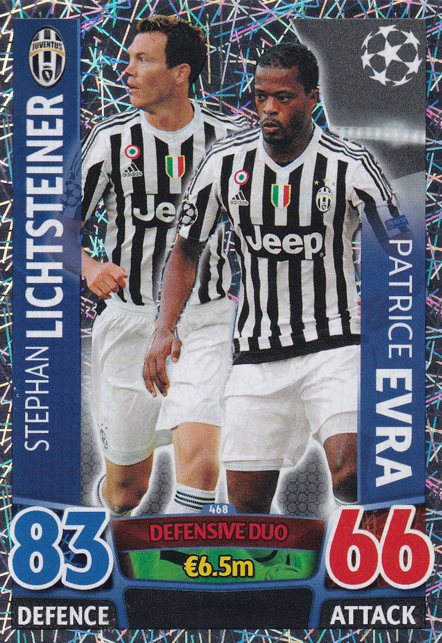 468. STEPHAN LICHTSTEINER - PATRICE EVRA - JUVENTUS - DEFENSIVE DUO