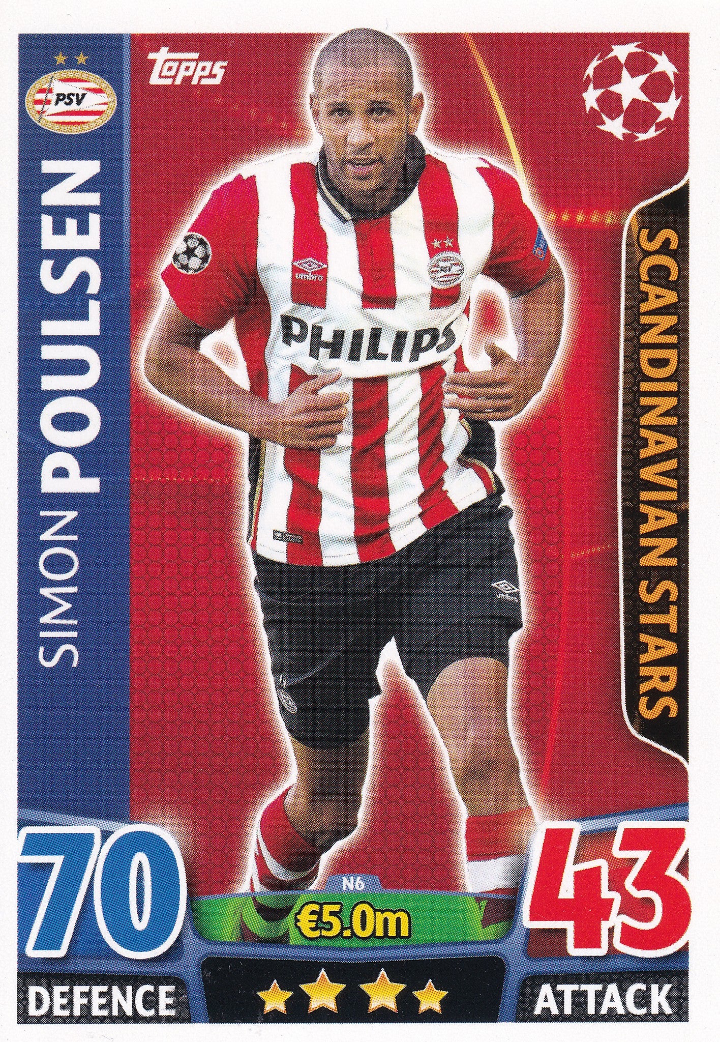 N-06. SIMON POULSEN - PSV EINDHOVEN - SCANDINAVIAN STARS