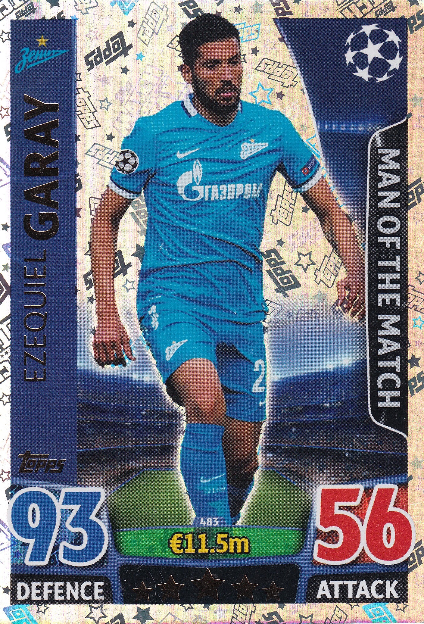 483. EZEQUIEL GARAY - ZENIT - MAN OF THE MATCH