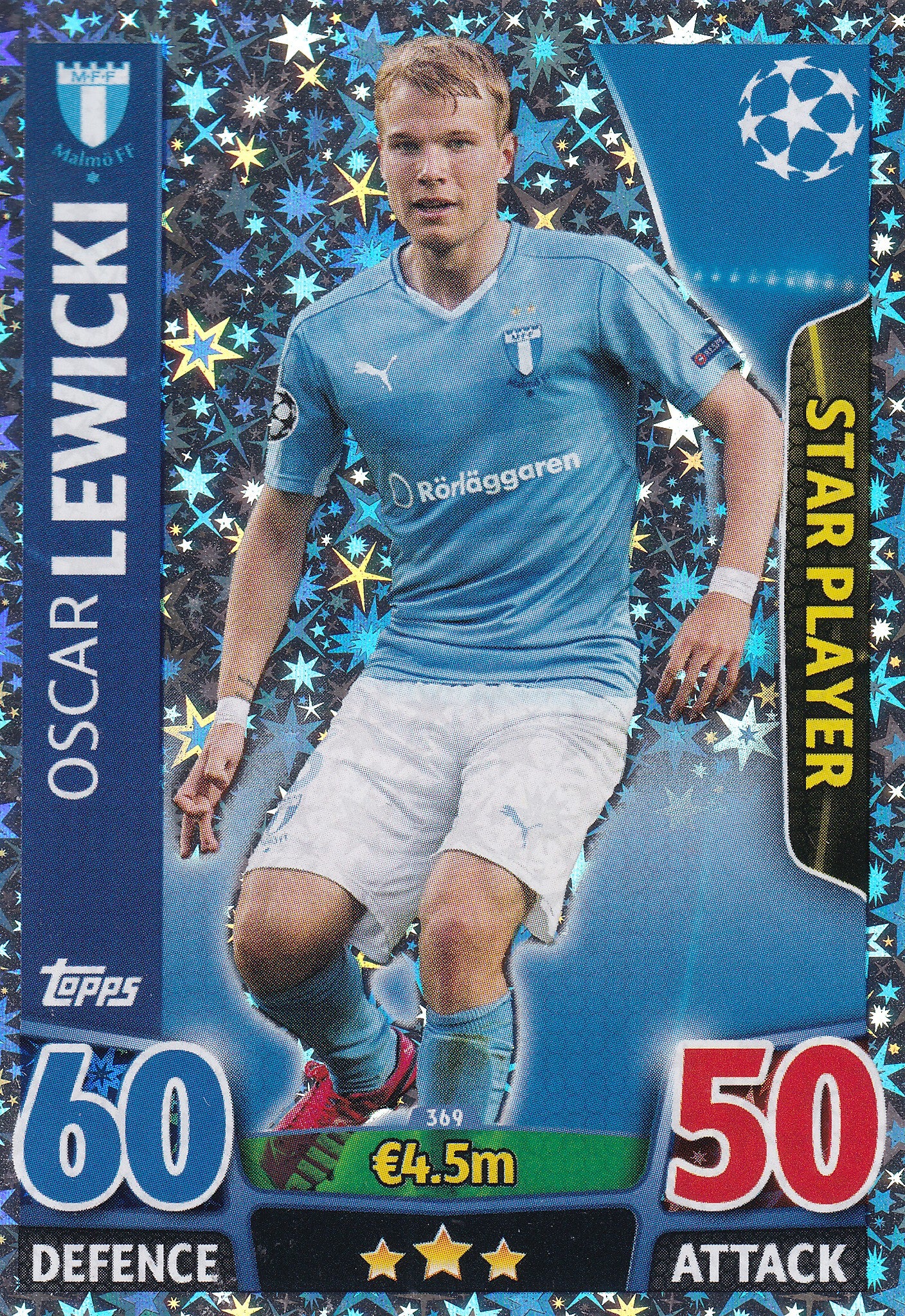369. OSCAR LEWICKI - MALMÖ FF - STAR PLAYER