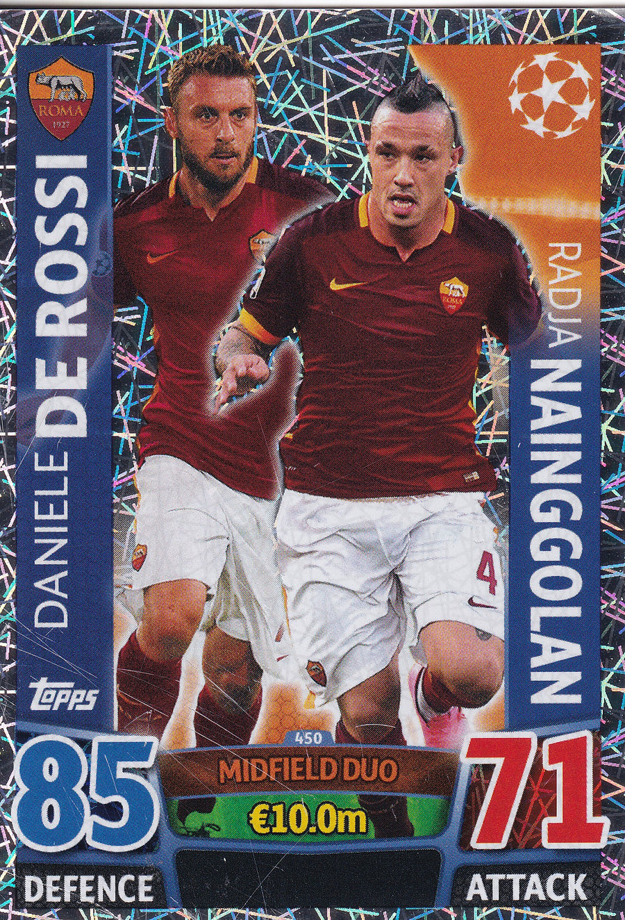 450. DANIELE DE ROSSI - RADJE NAINGGOLAN - AS ROMA - MIDFIELD DUO