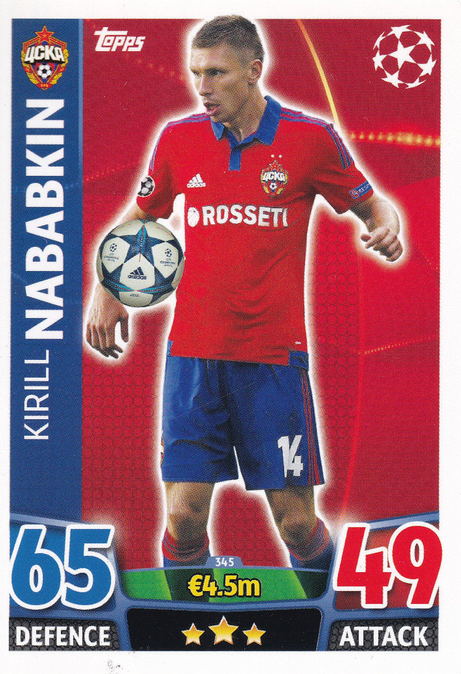 345. KIRILL NABABKIN - CSKA MOSKVA