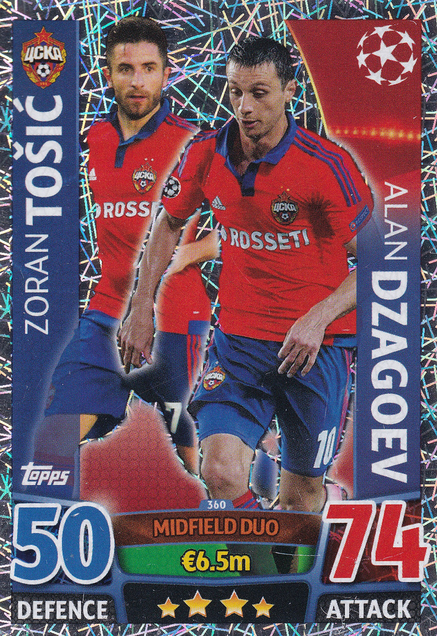 360. ZORAN TOSIC - ALAN DZAGOEV - CSKA MOSKVA - MIDFIELD DUO