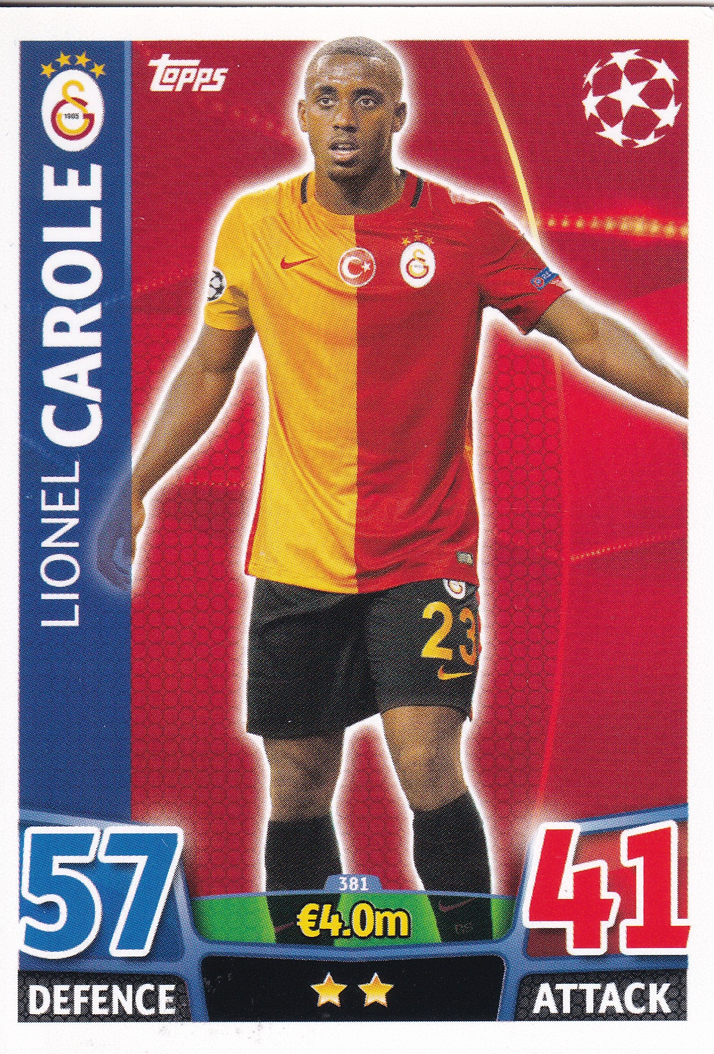 381. LIONEL CAROLE - GALATASARAY