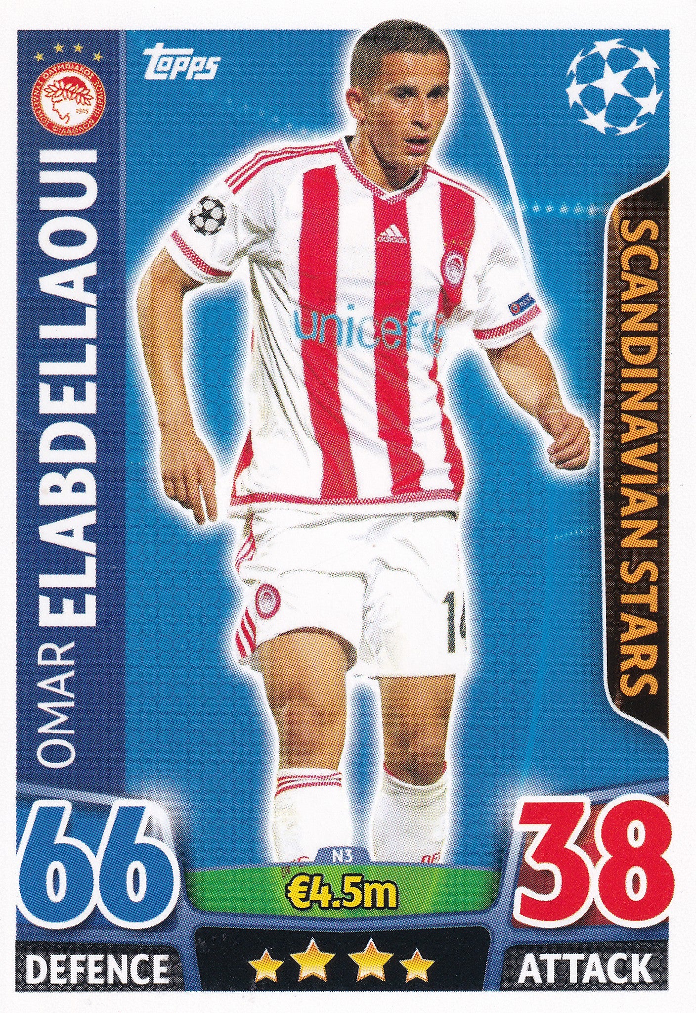 N-03. OMAR ELABDELLAOUI - OLYMPIACOS - SCANDINAVIAN STARS