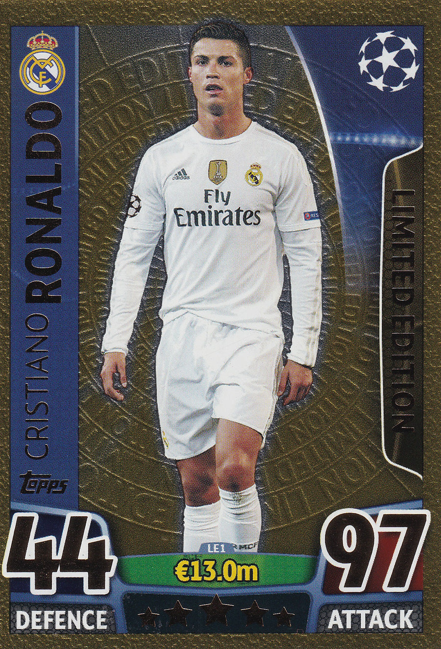 LE-01. CRISTIANO RONALDO - GOLD LIMITED EDITION