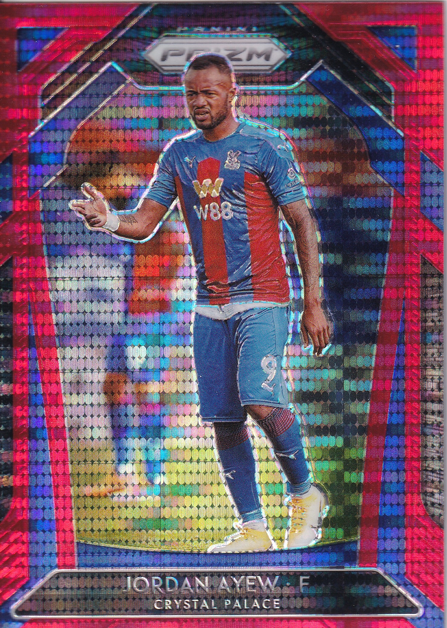 072. JORDAN AYEW - CRYSTAL PALACE - RED/BLUE