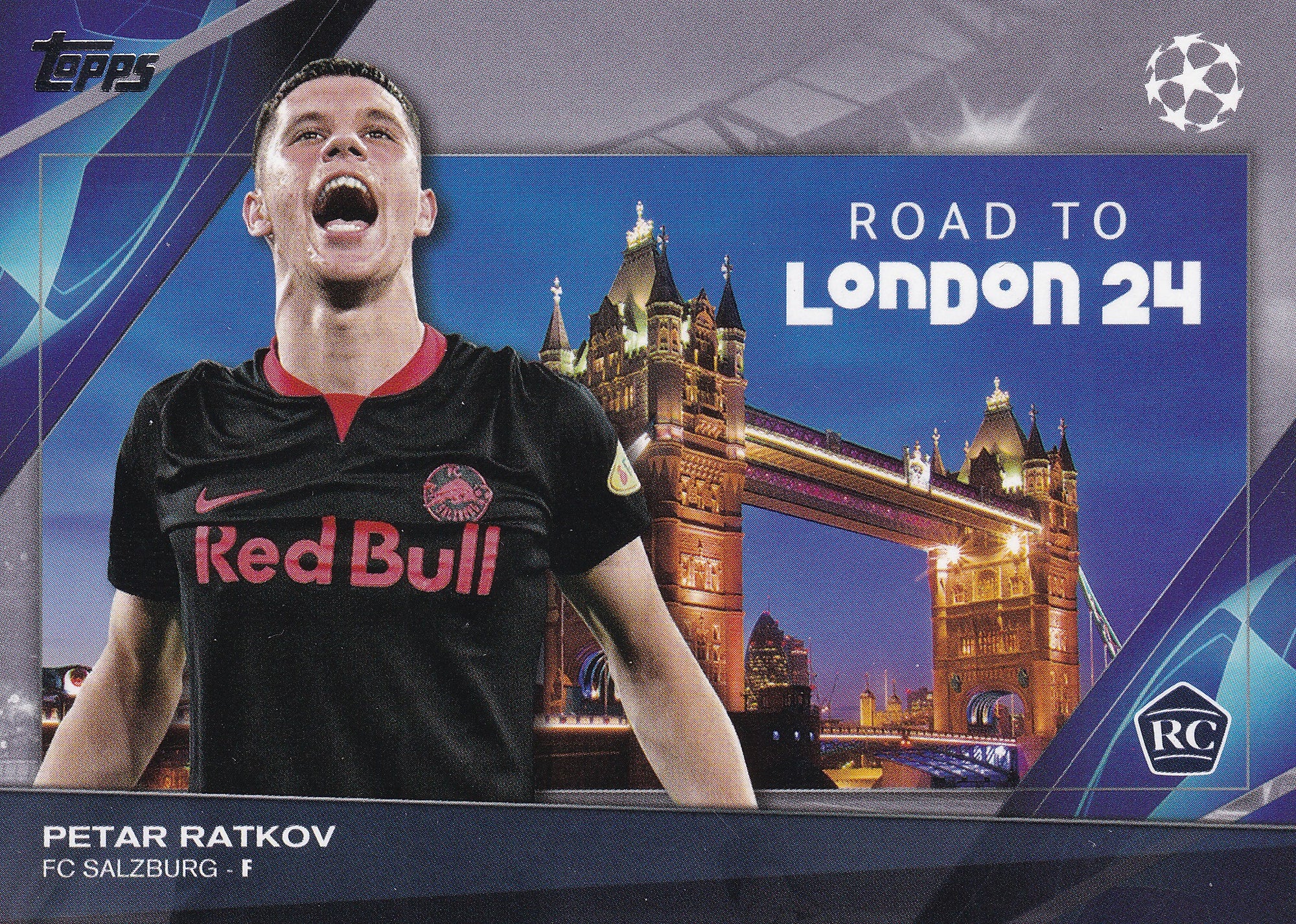RF-10. PETER RATKOV - FC SALZBURG - ROOKIE CARD - ROAD TO LONDON 24