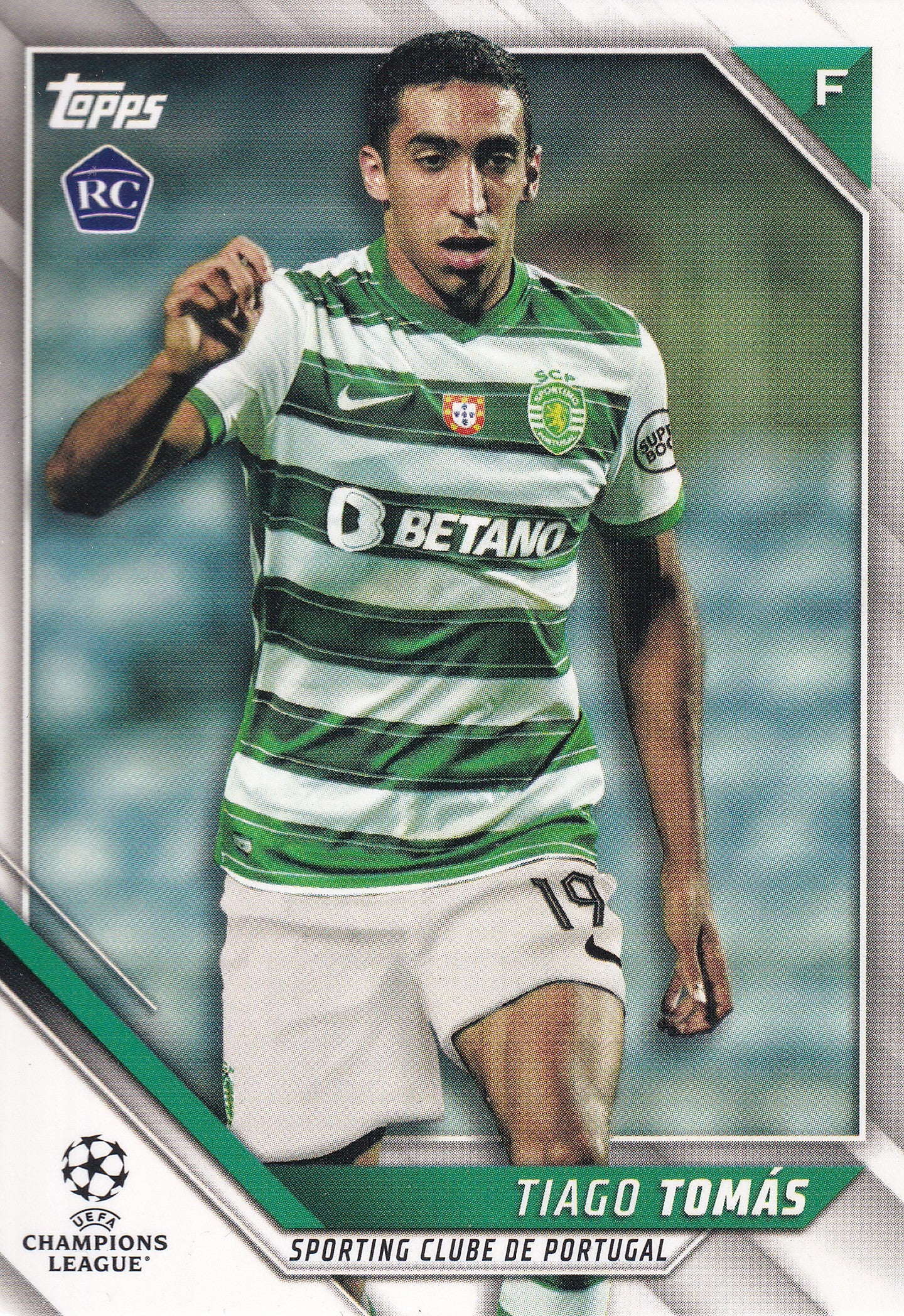 101. TIAGO TOMAS - SPORTING CLUBE DE PORTUGAL - ROOKIE CARD