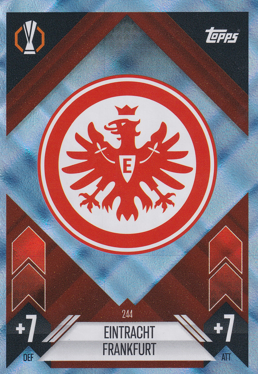 244. EINTRACHT FRANKFURT - CLUB BADGE - BLUE CRYSTAL