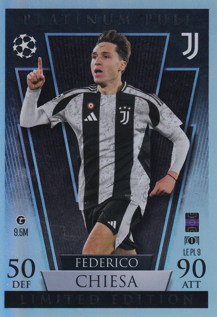 LE-PL-09. FEDERICO CHIESA - JUVENTUS - PLATINUM PULL - LIMITED EDITION