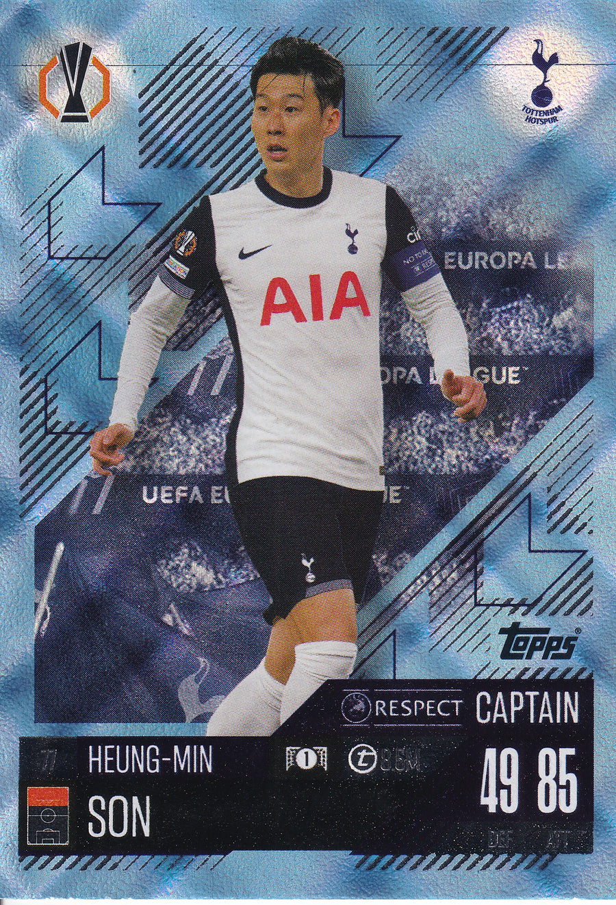 077. HEUNG-MIN SON - TOTTENHAM HOTSPUR - CAPTAIN - BLUE CRYSTAL