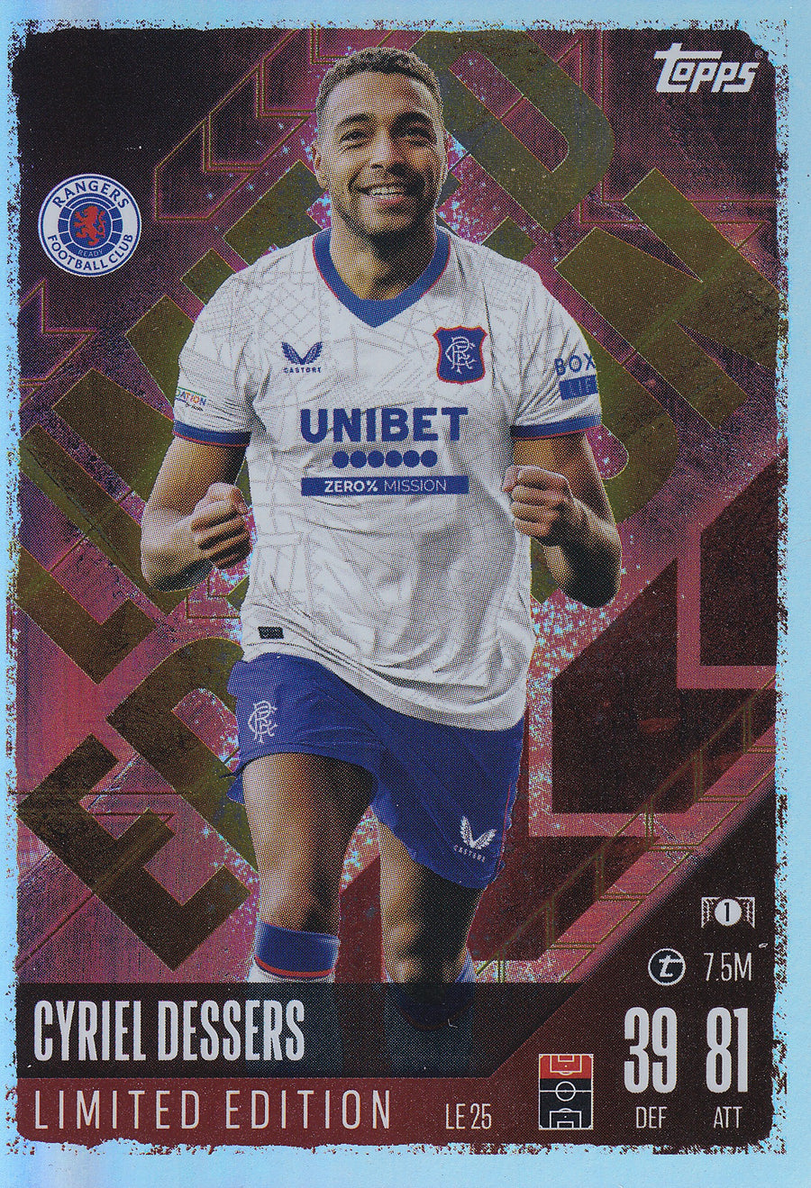 LE-25. CYRIEL DESSERS - RANGERS - LIMITED EDITION