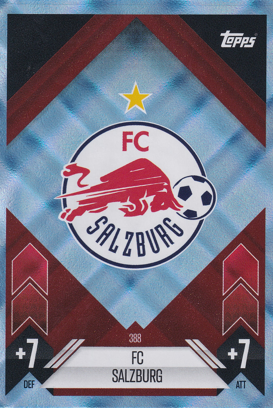 388. FC SALZBURG - CLUB BADGE - BLUE CRYSTAL