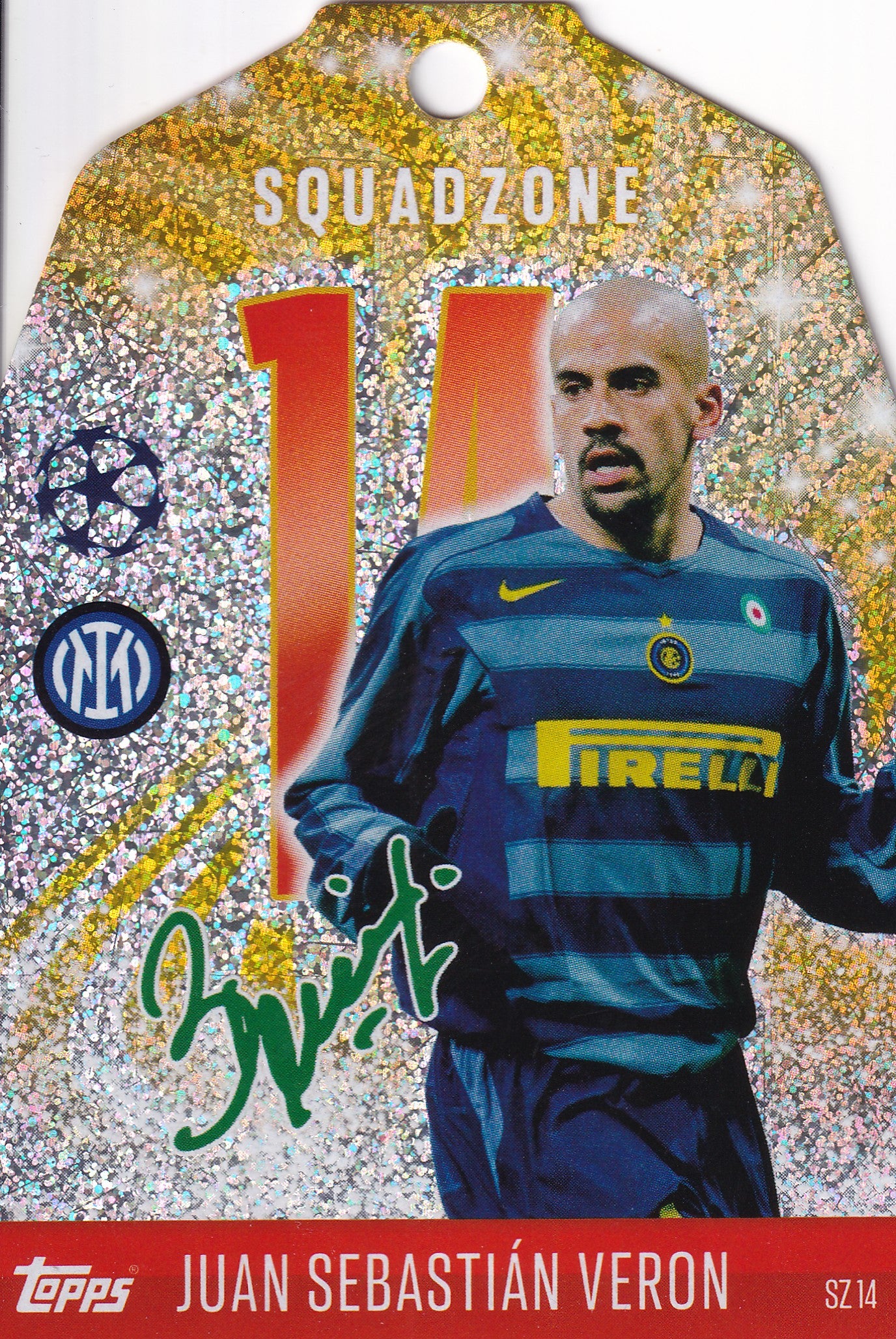 SZ-14. JUAN SEBASTIAN VERON - FC INTERNAZIONALE MILANO - SQUADZONE