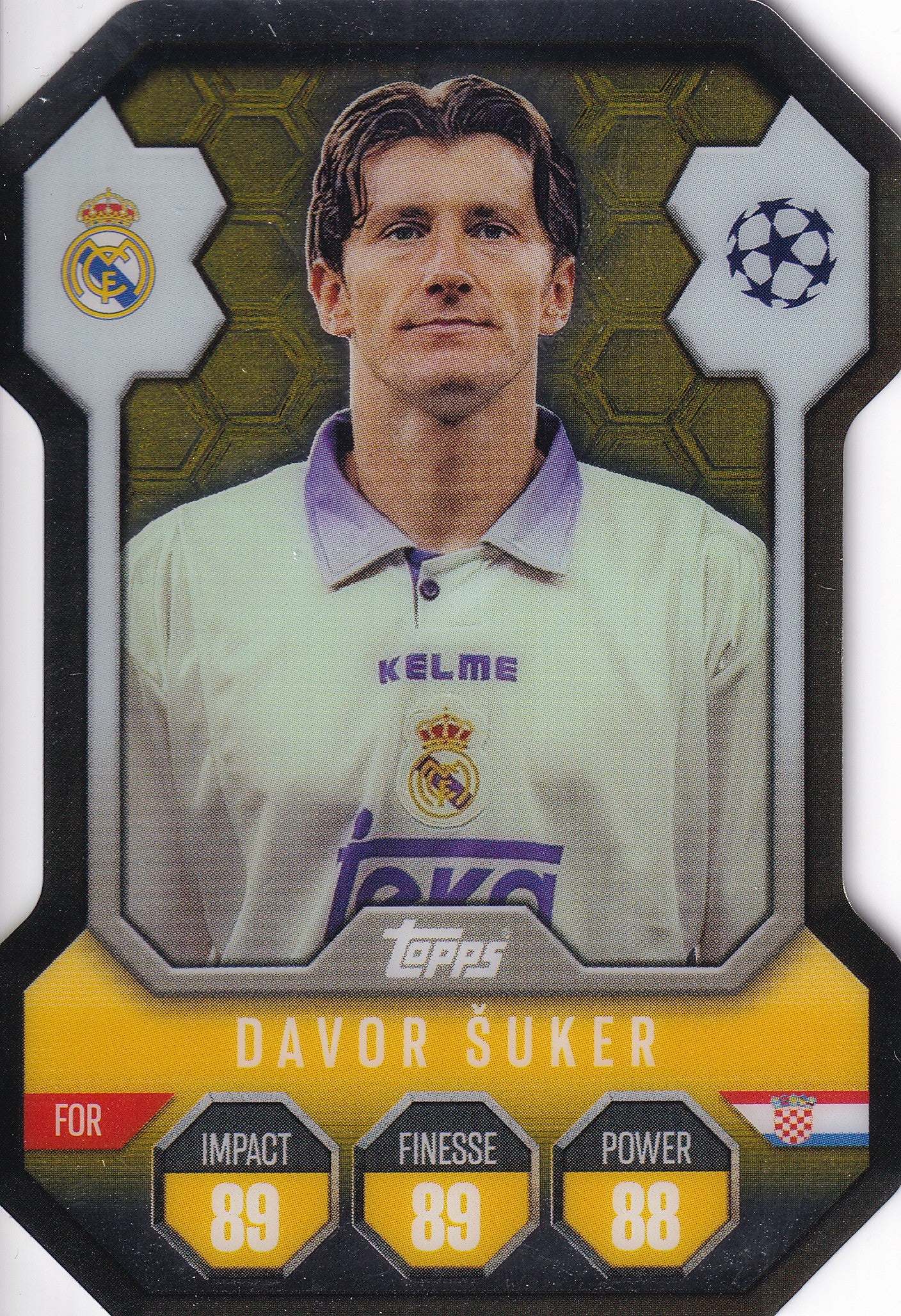 SH-07. DAVOR SUKER - REAL MADRID - PRO ELITE SHIELD