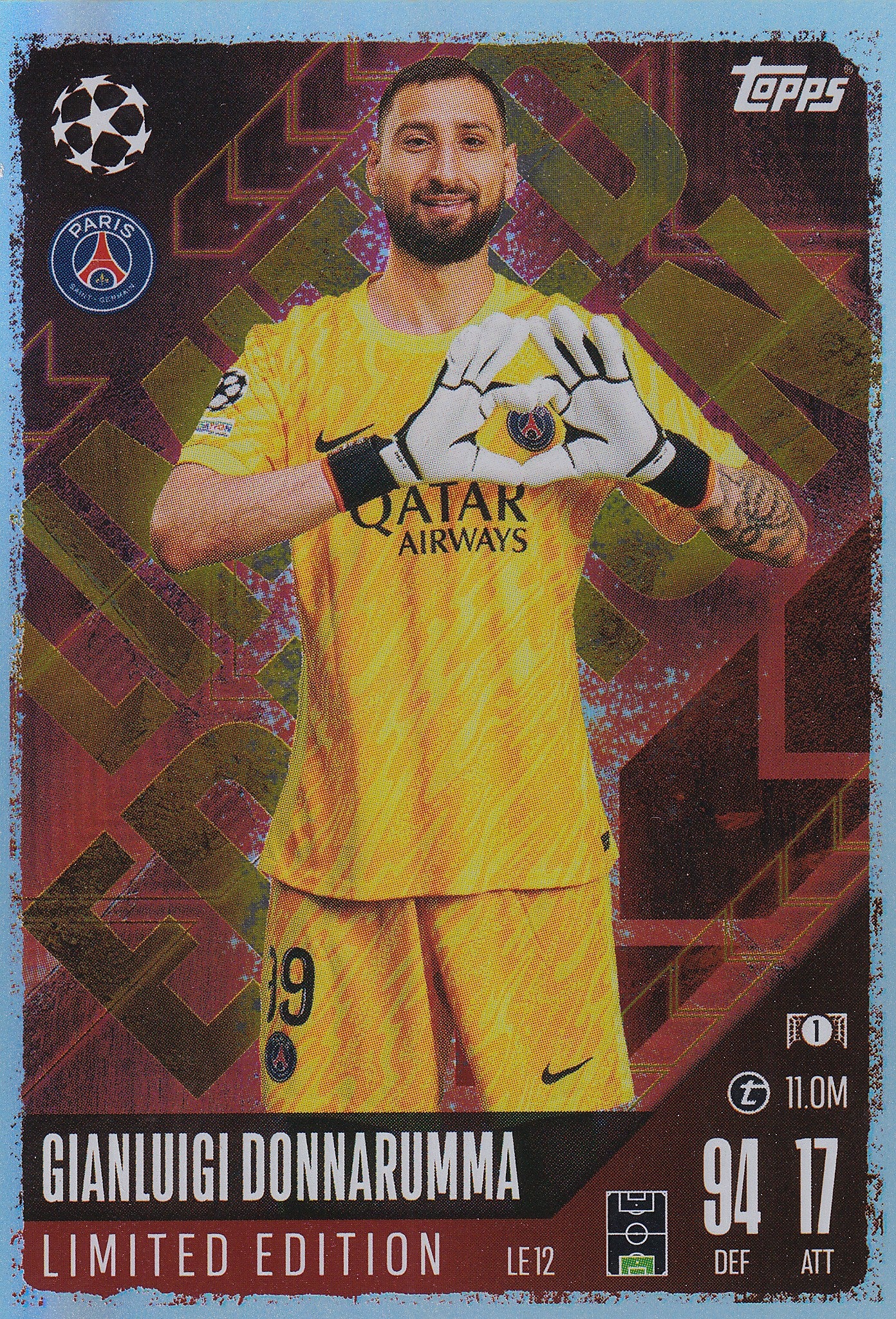 LE-12. GIANLUIGI DONNARUMMA - PARIS SAINT-GERMAIN - LIMITED EDITION
