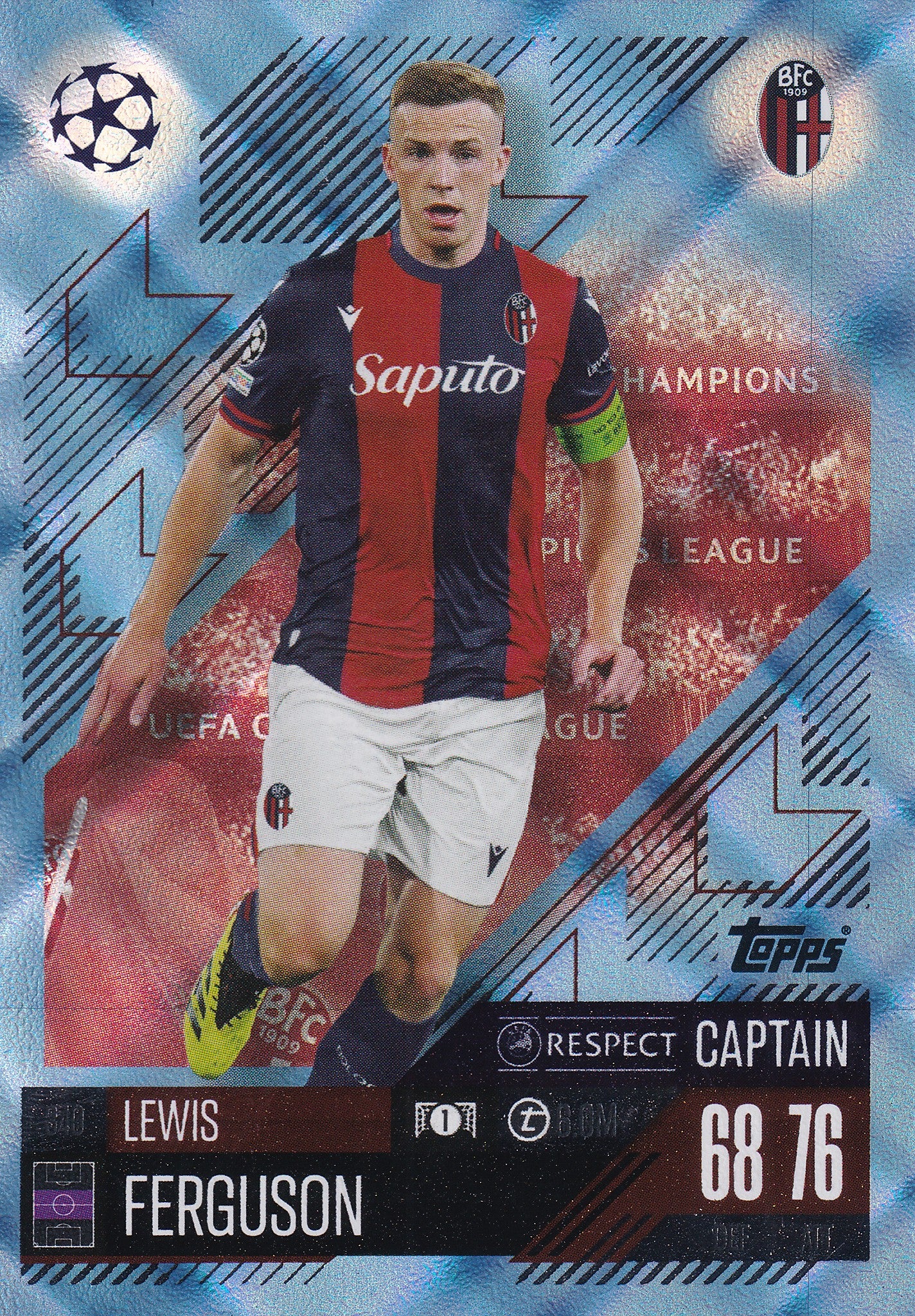 340. LEWIS FERGUSON - BOLOGNA FC 1909 - BLUE CRYSTAL