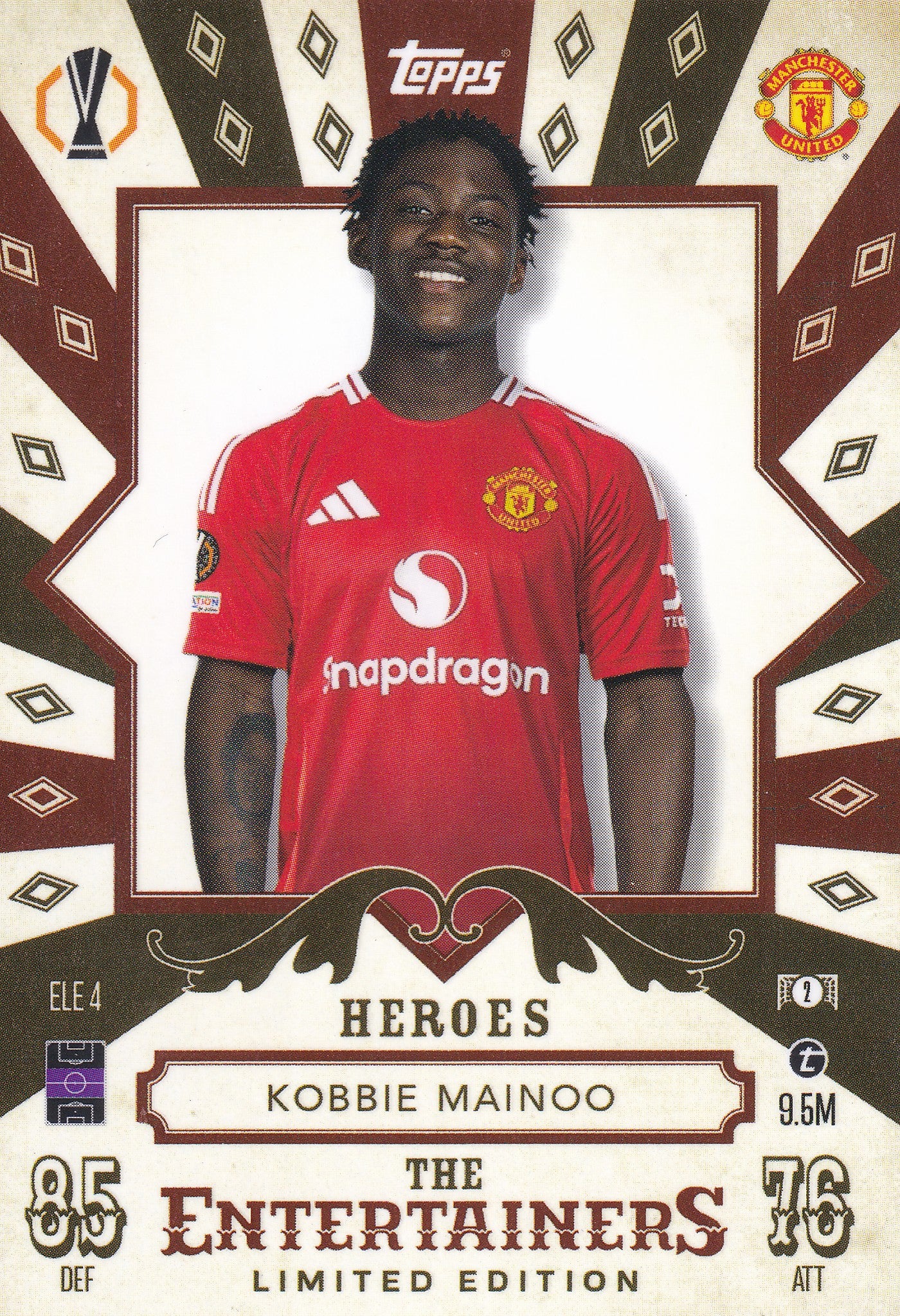 ELE-04. KOBBIE MAINOO - MANCHESTER UNITED - HEROES- THE ENTERTAINERS - LIMITED EDITION