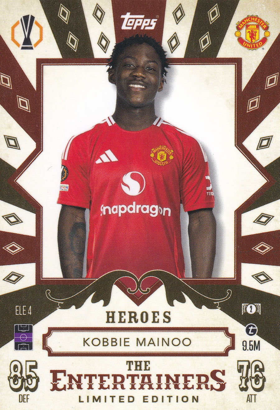 ELE-04. KOBBIE MAINOO - MANCHESTER UNITED - HEROES- THE ENTERTAINERS - LIMITED EDITION