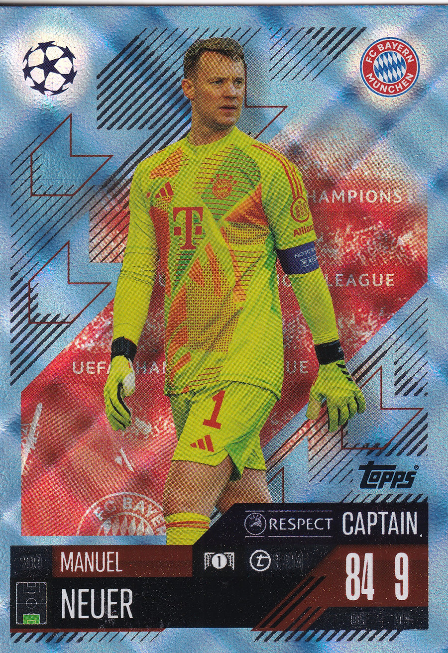 209. MANUEL NEUER - FC BAYERN MUNCHEN - CAPTAIN - BLUE CRYSTAL