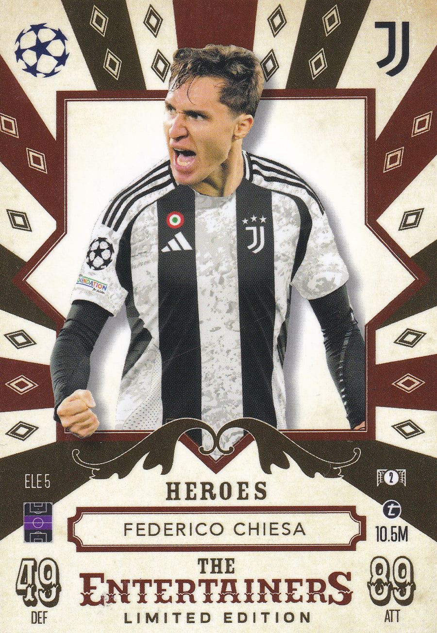 ELE-05. FEDERICO CHIESA - JUVENTUS - THE ENTERTAINERS - LIMITED EDITION