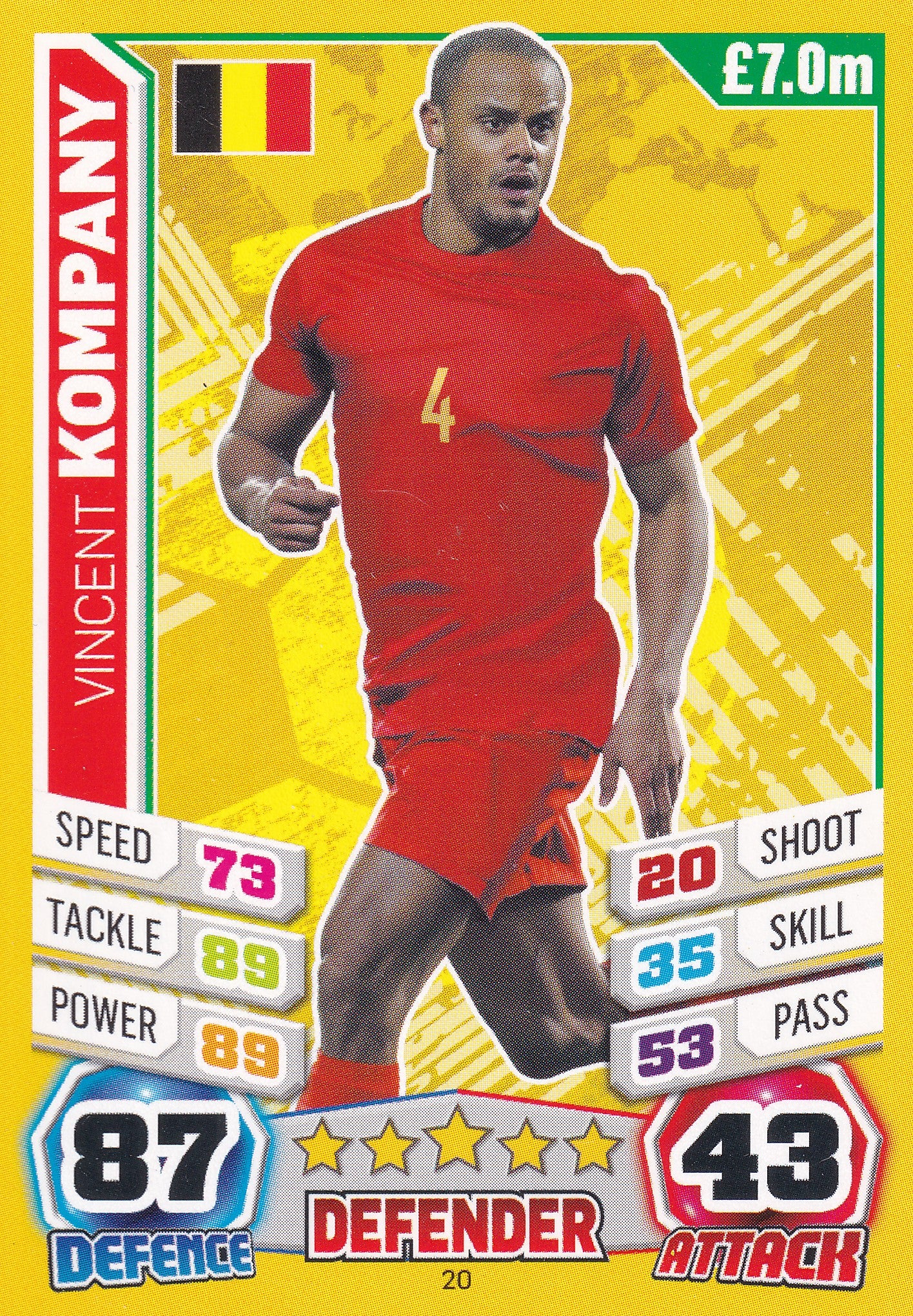 020. VINCENT KOMPANY - BELGIUM