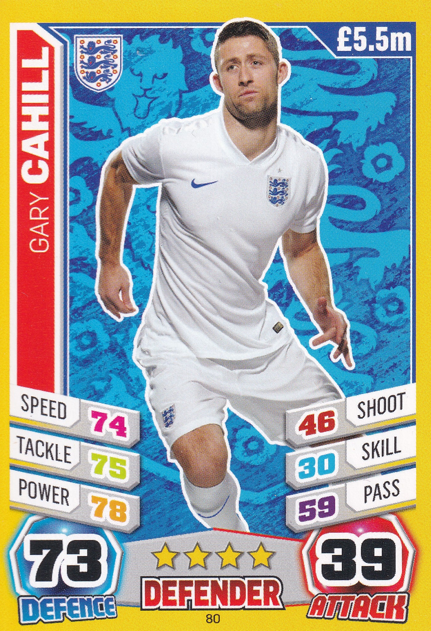 080. GARY CAHILL - ENGLAND