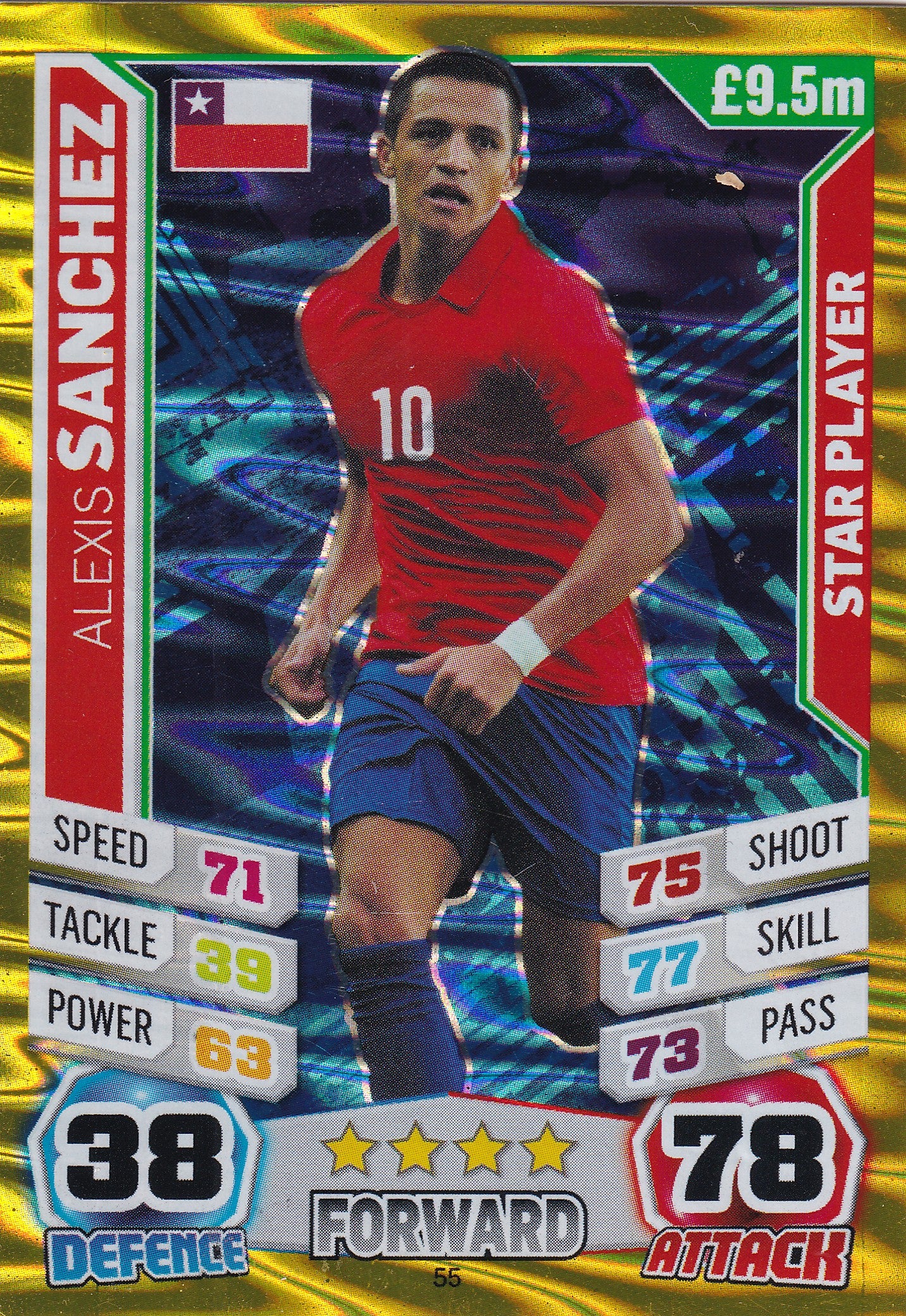 055. ALEXIS SANCHEZ - CHILE - STAR PLAYER