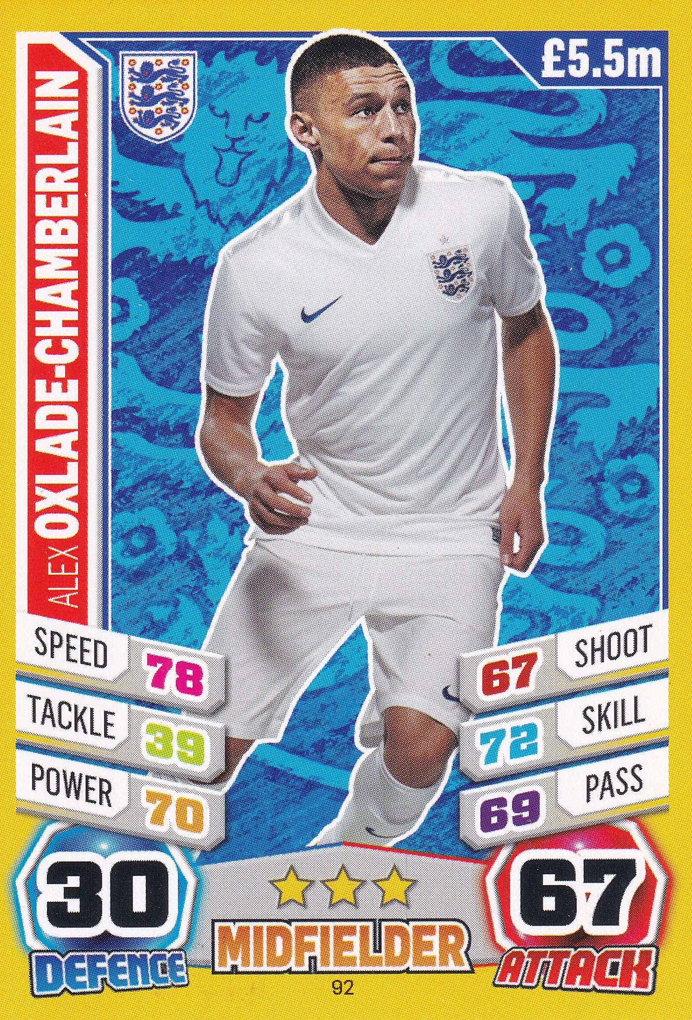 092. ALEX OXLADE-CHAMBERLAIN - ENGLAND