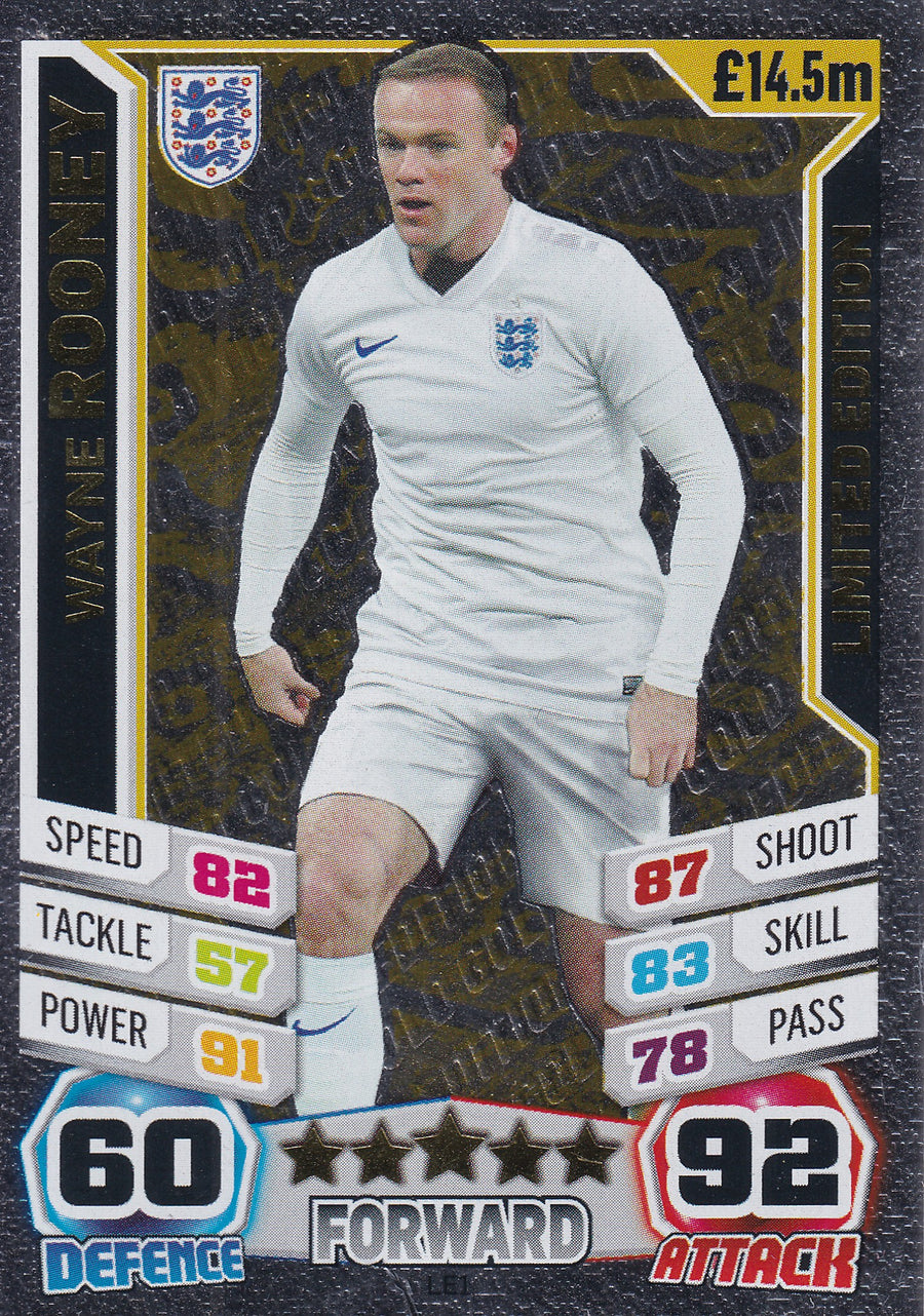LE1. WAYNE ROONEY - ENGLAND - LIMITED EDITION