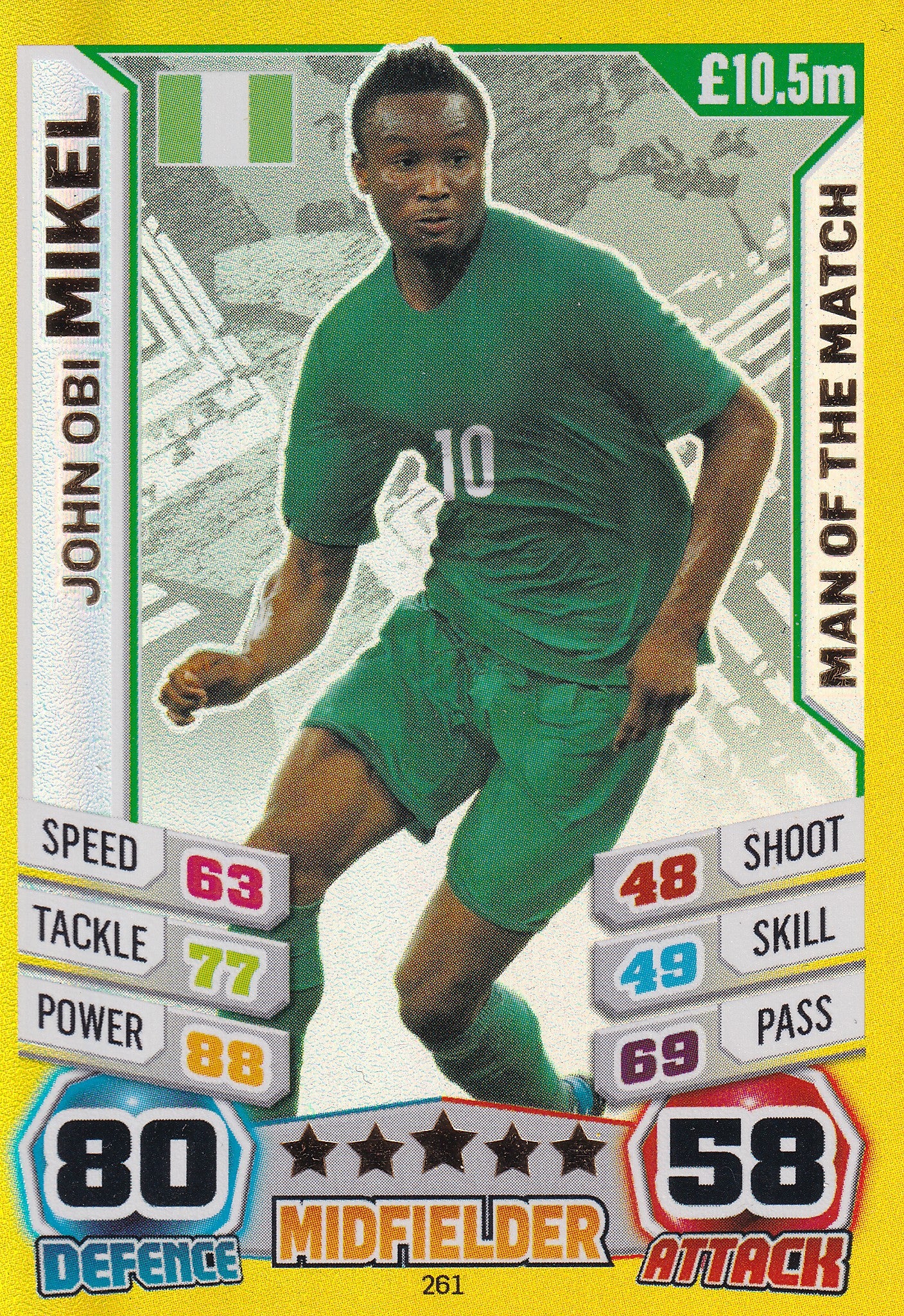 261. JOHN OBI MIKEL - NIGERIA - MAN OF THE MATCH