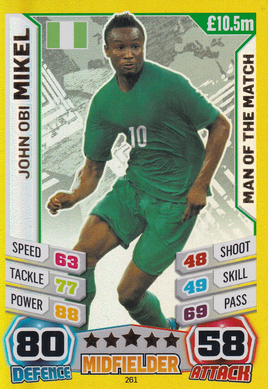 261. JOHN OBI MIKEL - NIGERIA - MAN OF THE MATCH