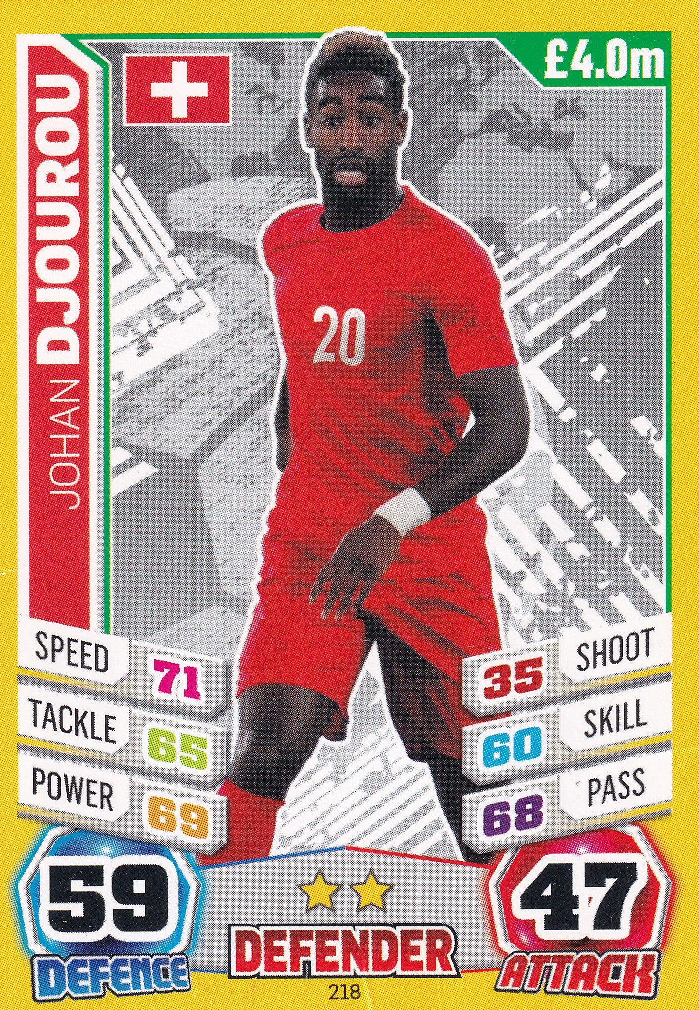 218. JOHAN DJOUROU - SWITZERLAND