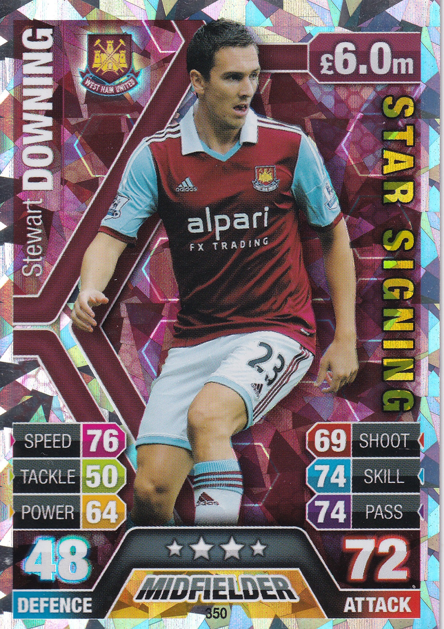 350. STEWART DOWNING - WEST HAM UNITED - STAR SIGNING
