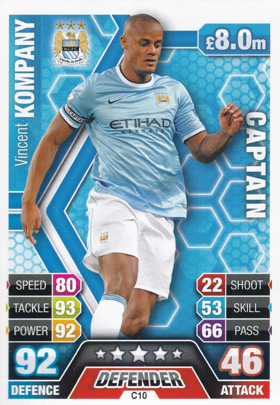 C-10. VINCENT KOMPANY - MANCHESTER CITY - CAPTAIN