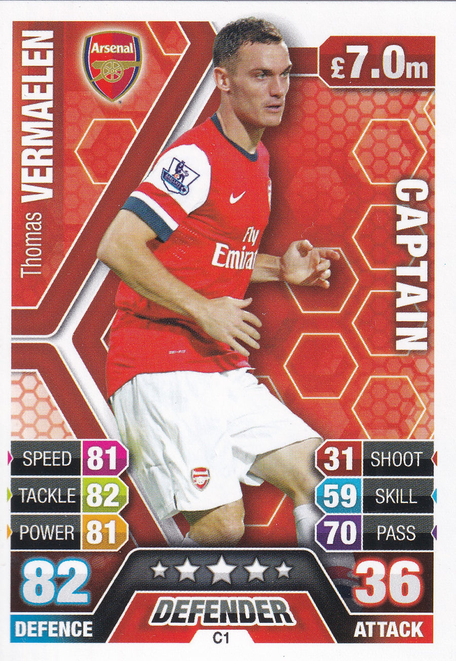 C-01. THOMAS VERMAELEN - ARSENAL - CAPTAIN