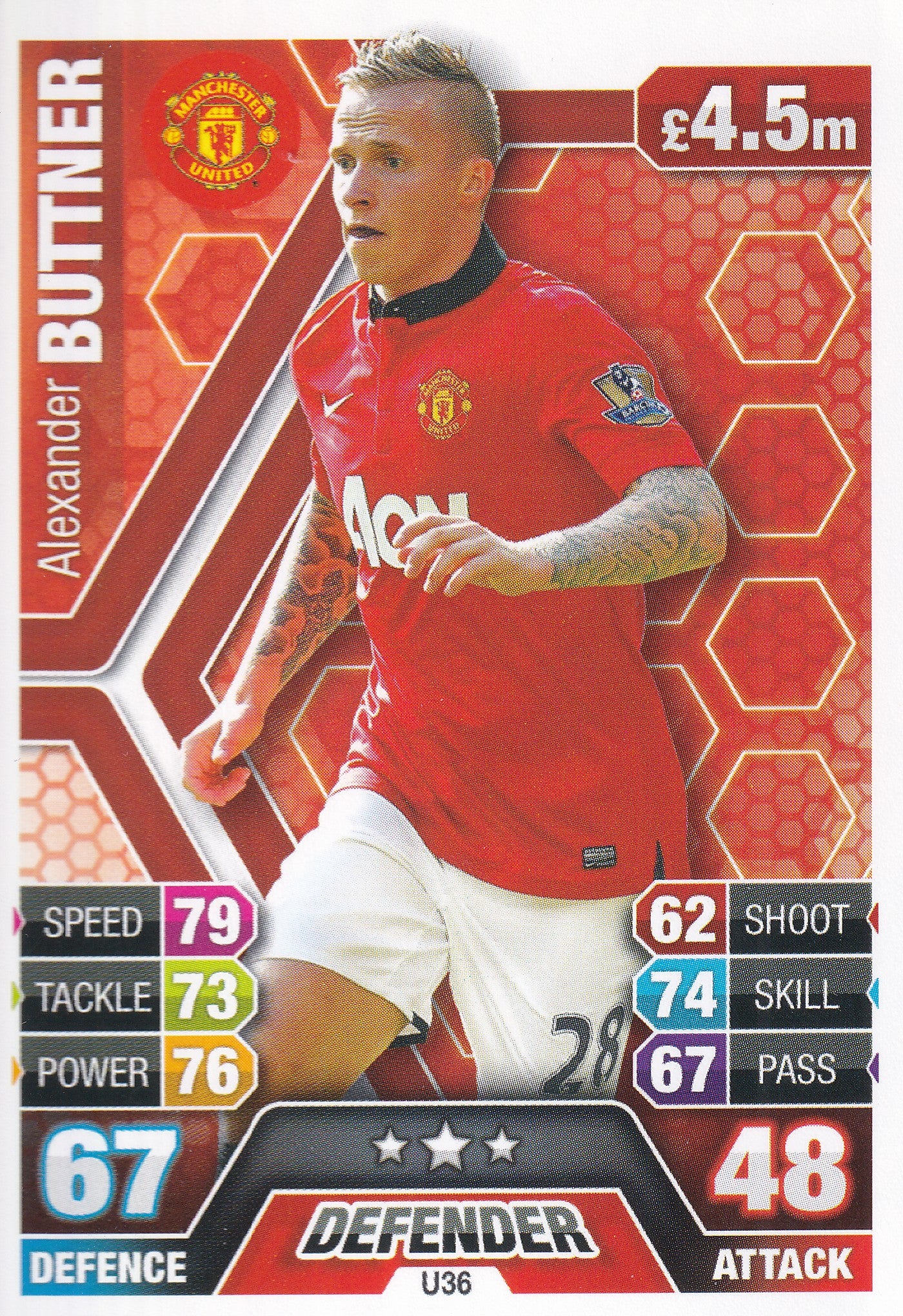 U036. ALEXANDER BUTTNER - MANCHESTER UNITED