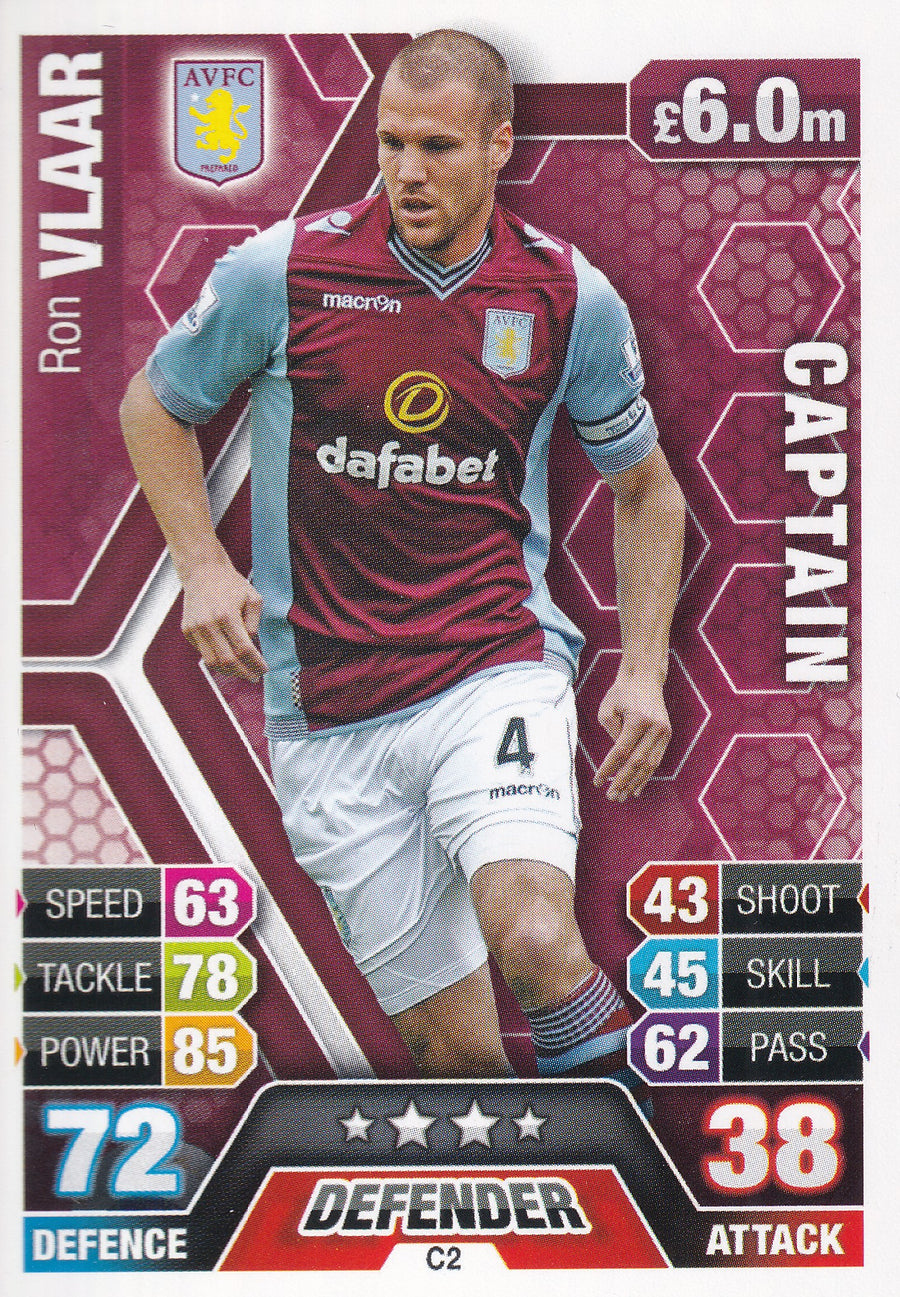 C-02. RON VLAAR - ASTON VILLA - CAPTAIN