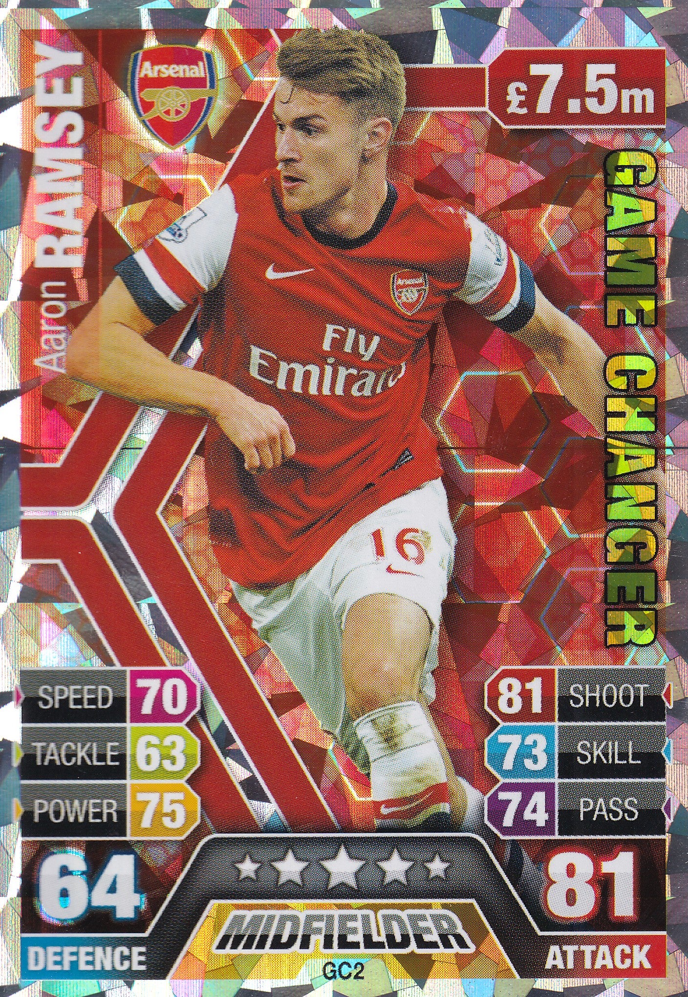 GC-02. AARON RAMSEY - ARSENAL - GAME CHANGER - FOIL