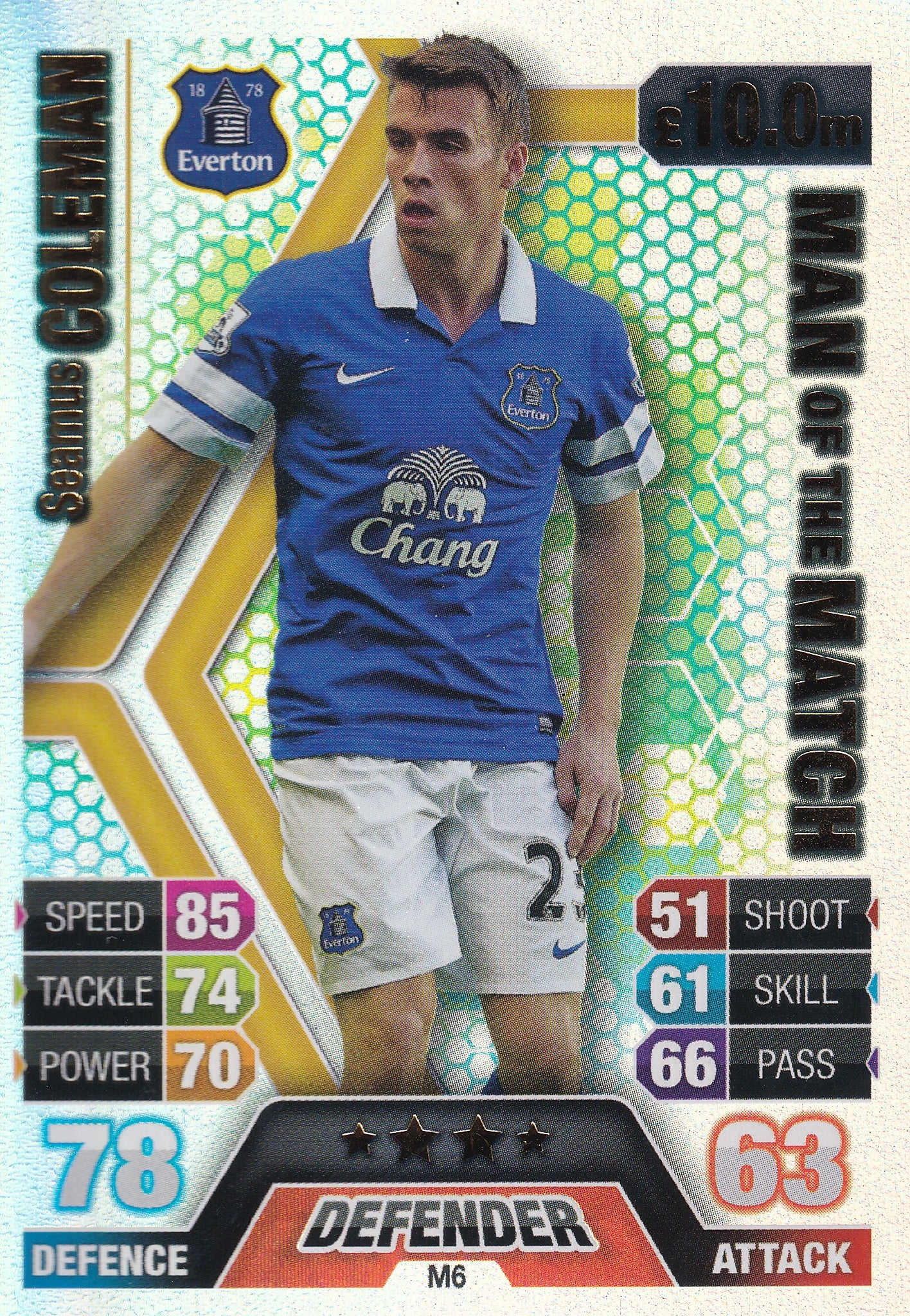 M6. SEAMUS COLEMAN - EVERTON - MAN OF THE MATCH