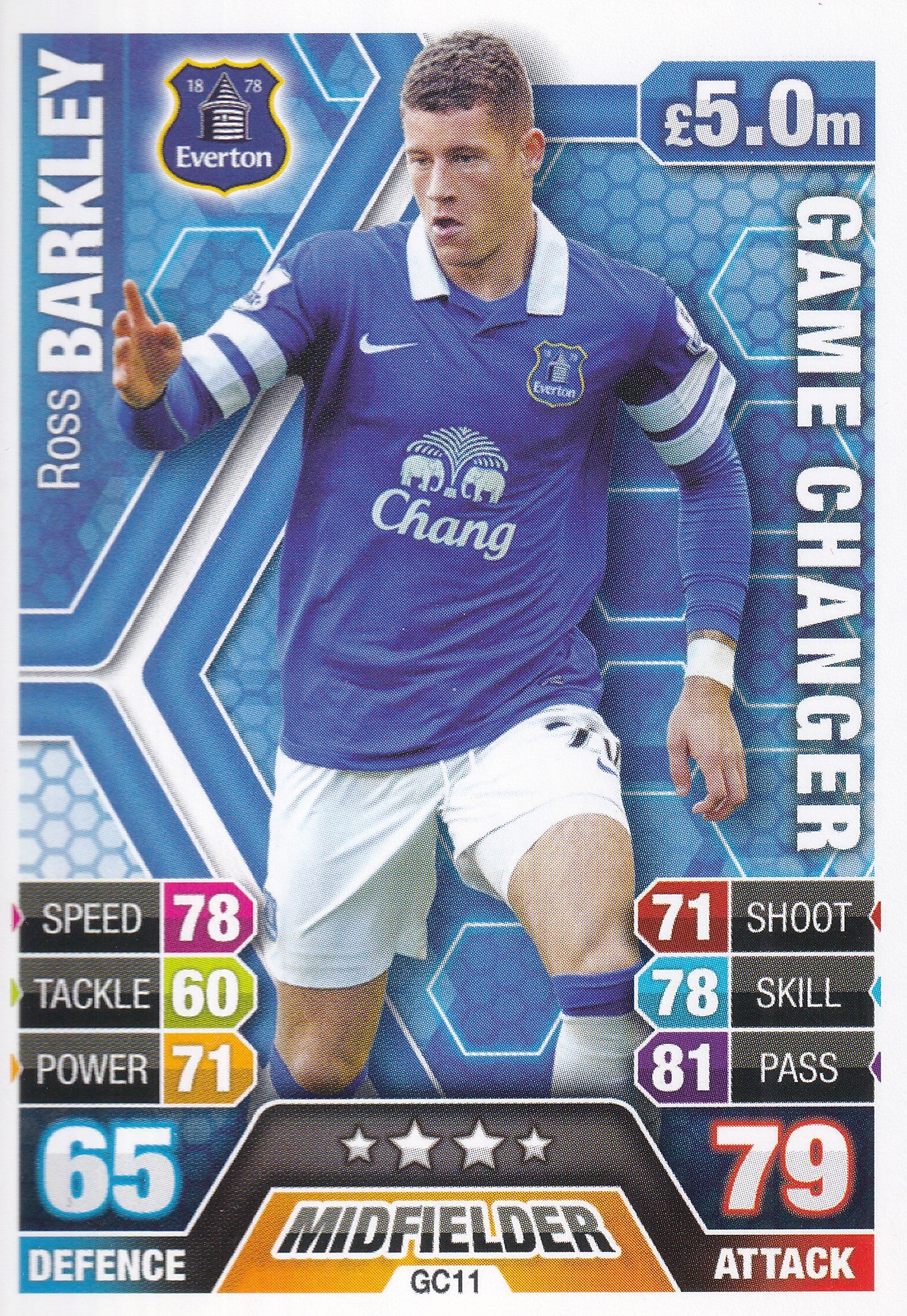 GC-11. ROSS BARKLEY - EVERTON - GAME CHANGER