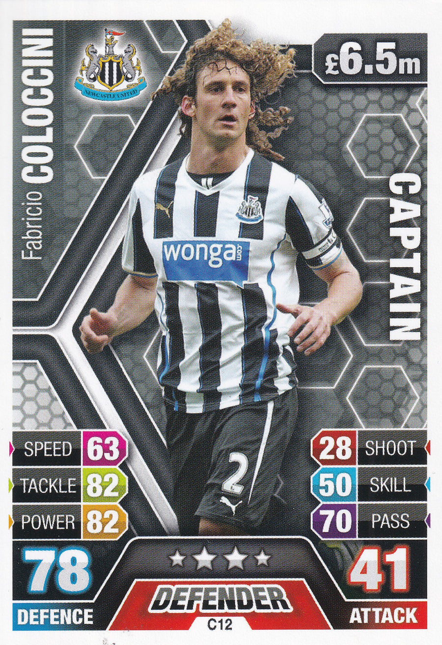 C-12. FABRICIO COLOCCINI - NEWCASTLE UNITED - CAPTAIN