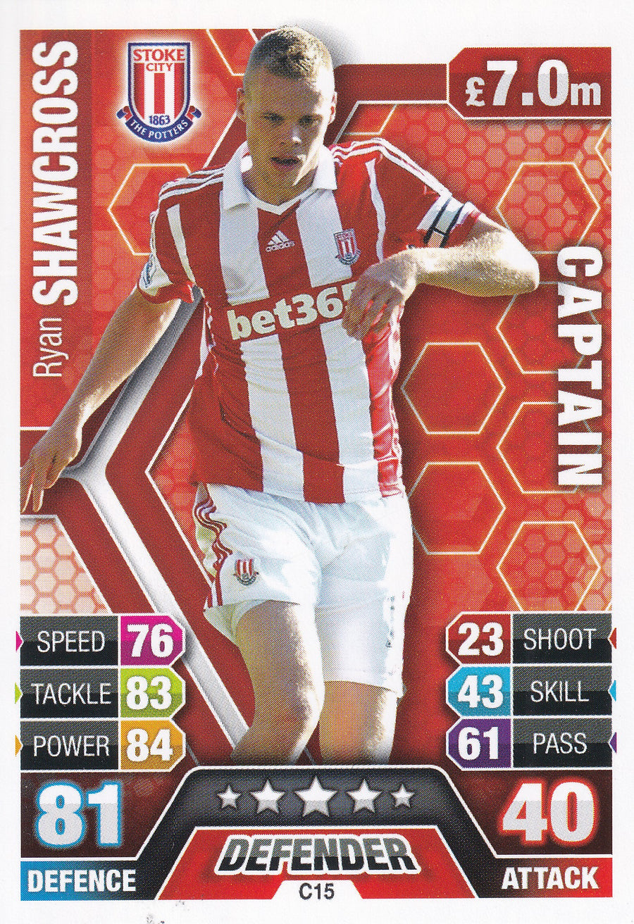 C-15. RYAN SHAWCROSS - STOKE CITY - CAPTAIN