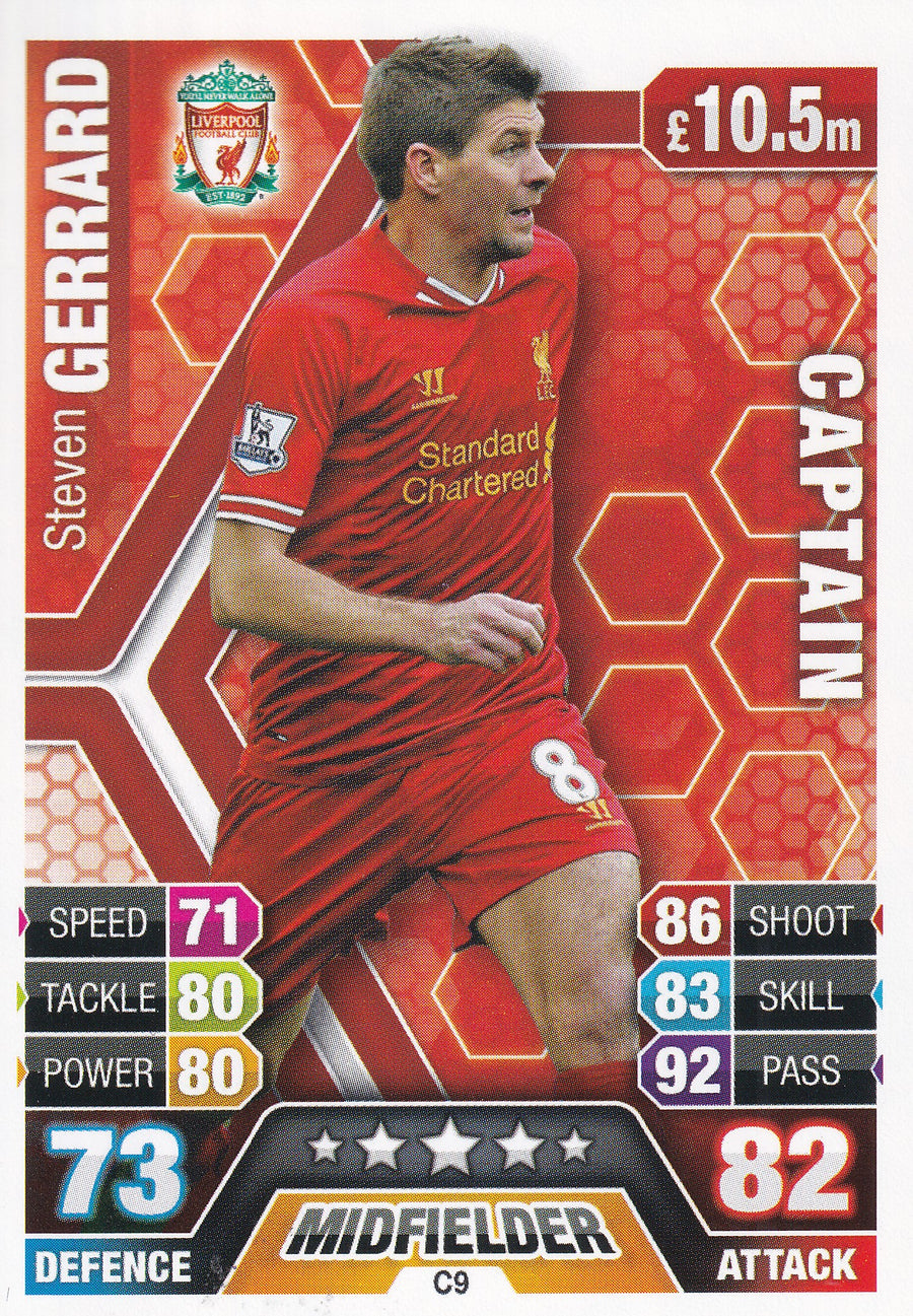 C-09. STEVEN GERRARD - LIVERPOOL - CAPTAIN