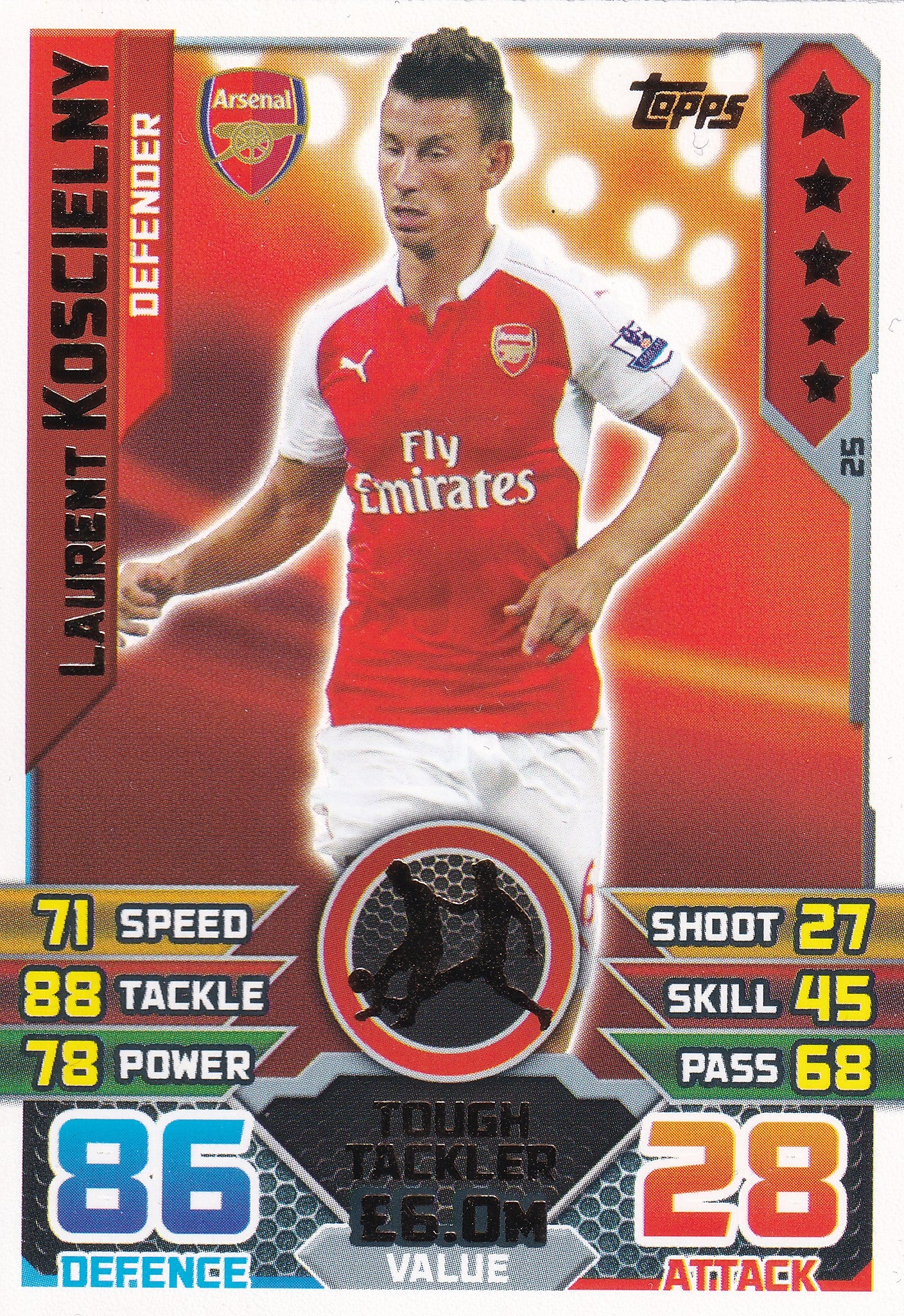 025. LAURENT KOSCIELNY - ARSENAL - TOUGH TACKLER
