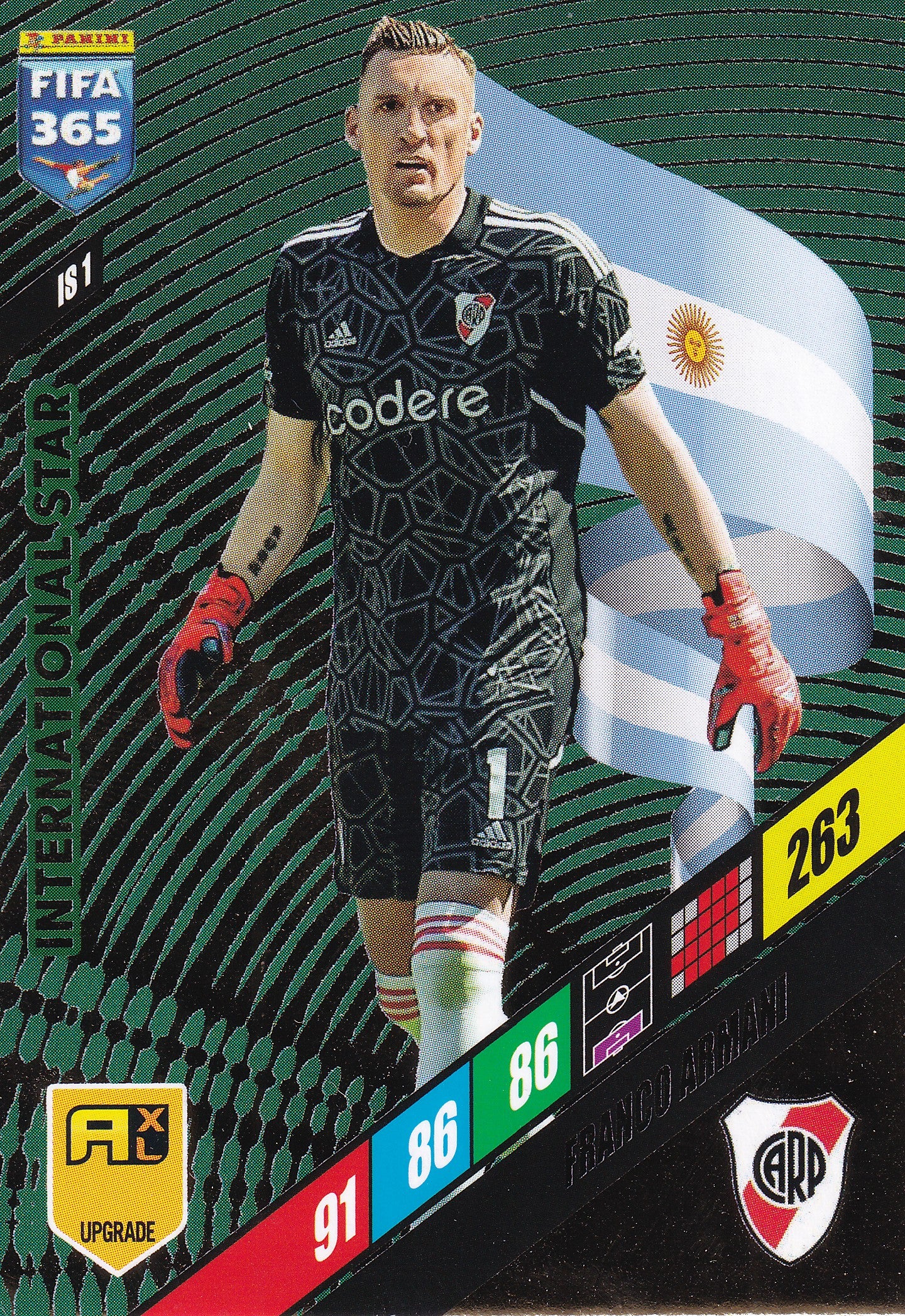 IS-01. FRANCO ARMANI - RIVER PLATE - INTERNATIONAL STAR