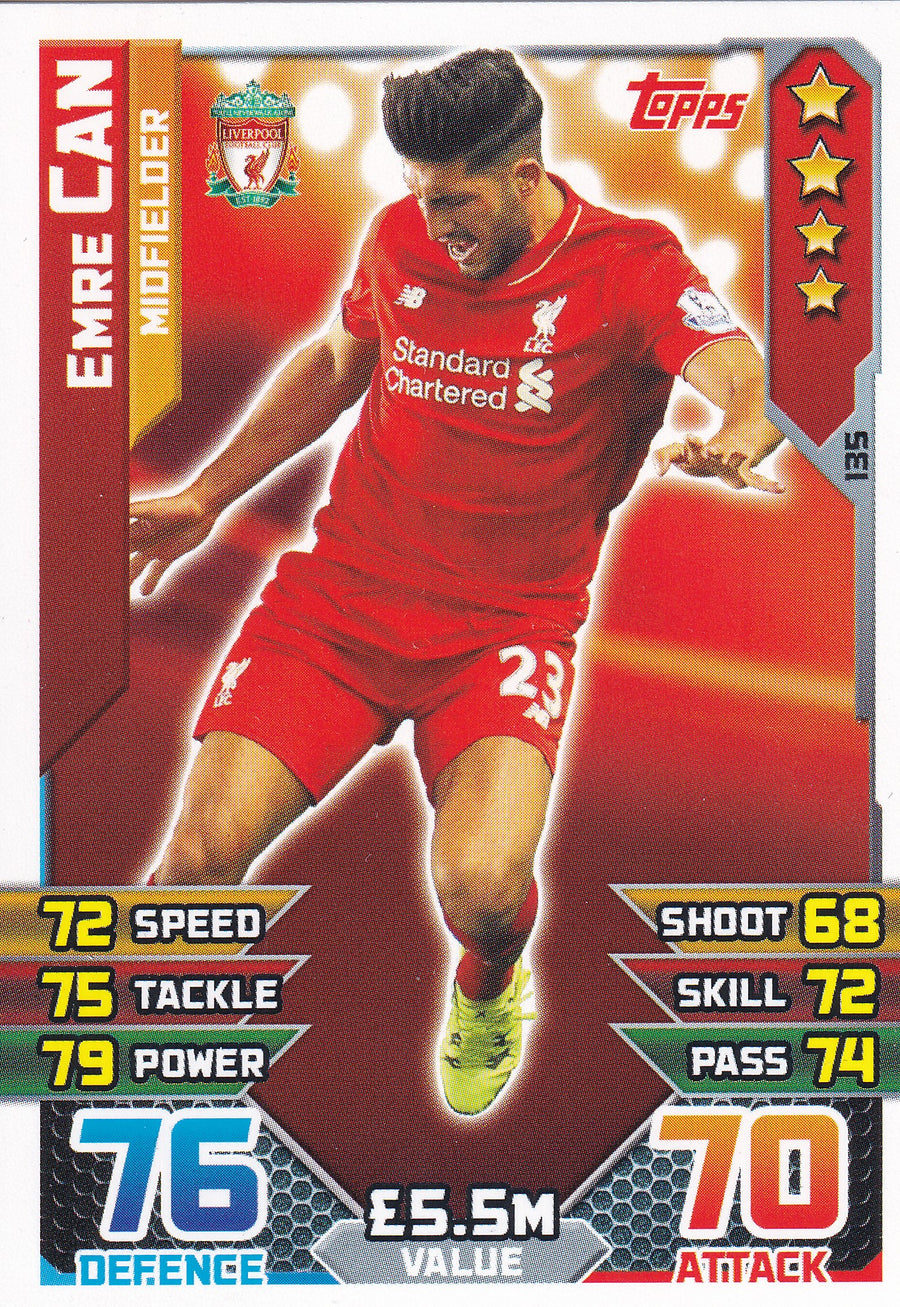 135. EMRE CAN - LIVERPOOL - MIDFIELD