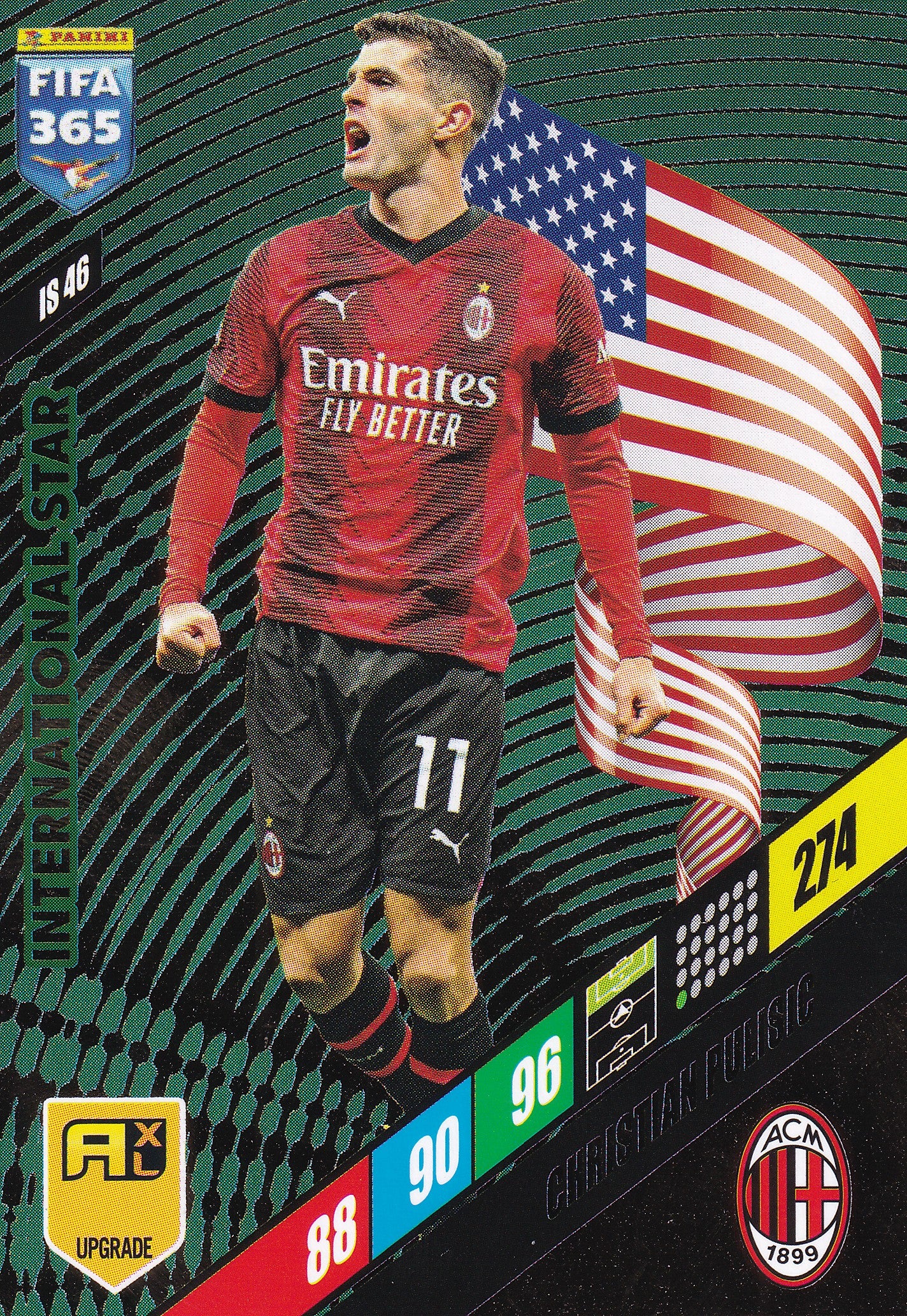 IS-46. CHRISTIAN PULISIC - AC MILAN - INTERNATIONAL STAR